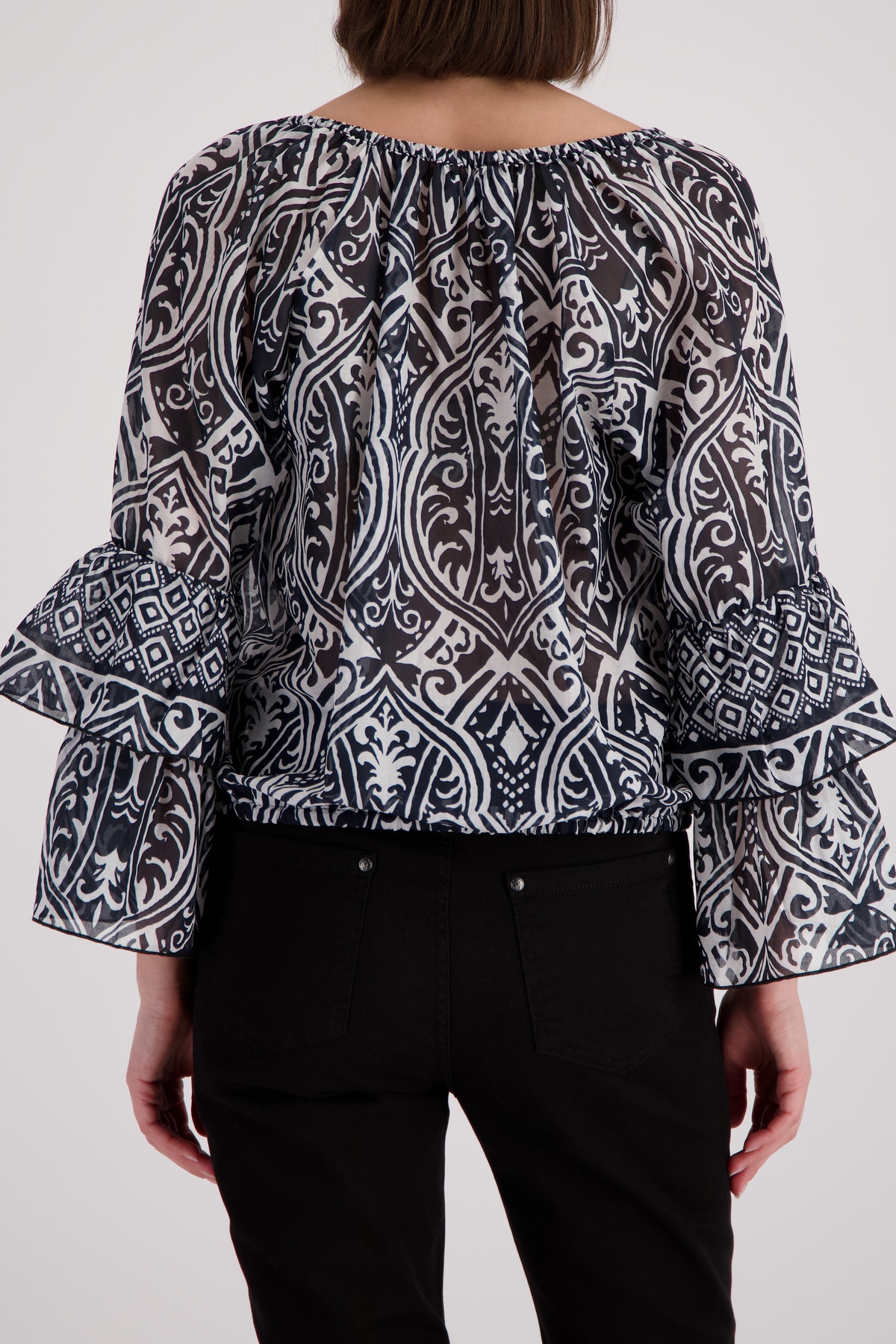 Monari Schlupfbluse mit Alloverprint