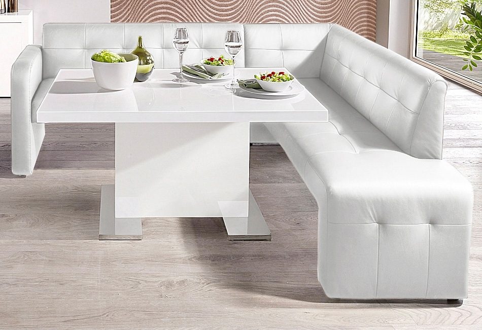 exxpo - sofa fashion Essbank »Barista, bequem und elegant, hohe Bodenfreiheit,« Eckbank Barista bequem und elegant, hochwertige Detailverarbeitung