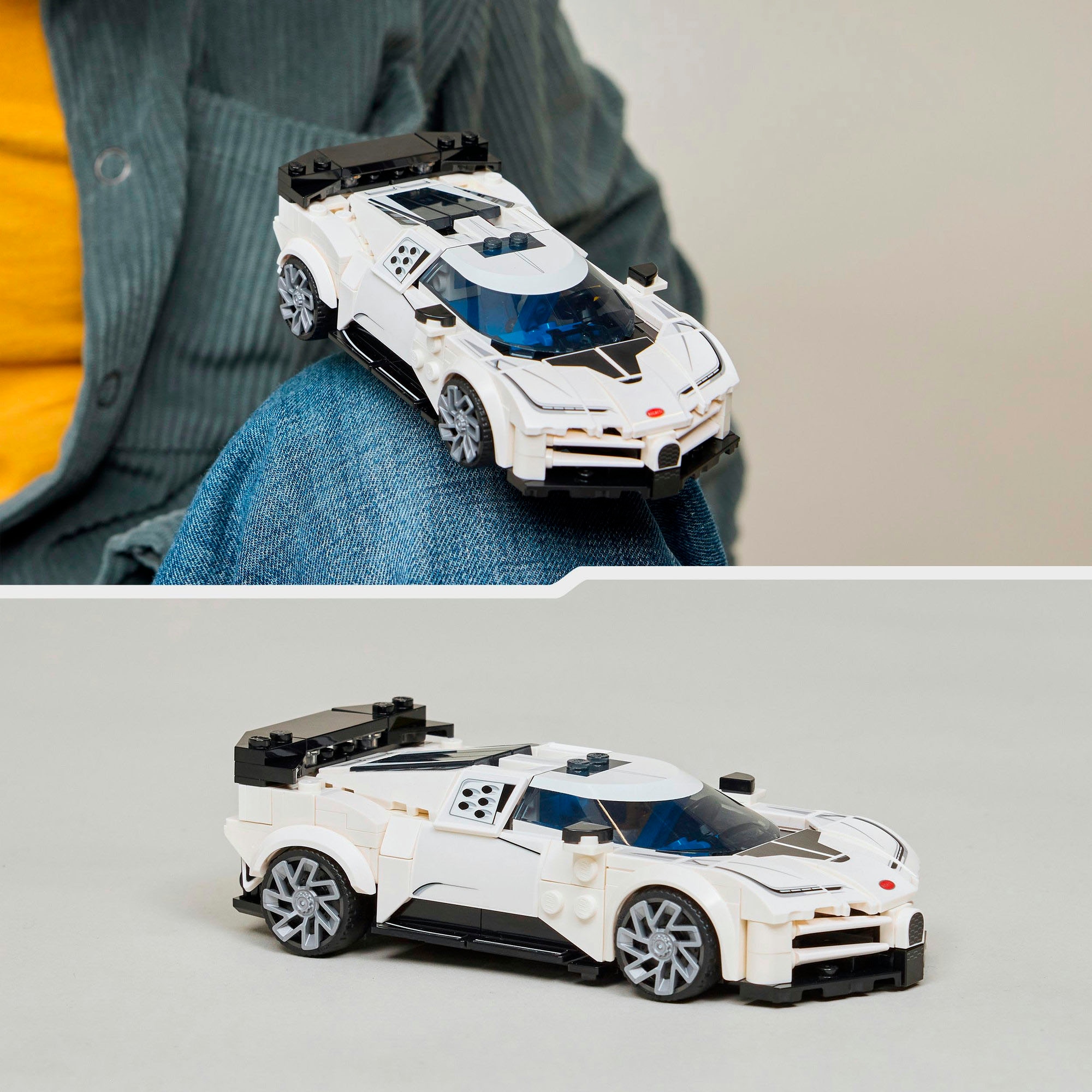 LEGO® Konstruktionsspielsteine »Bugatti Centodieci Hypersportwagen (77240), LEGO Speed Champions« Made in Europe