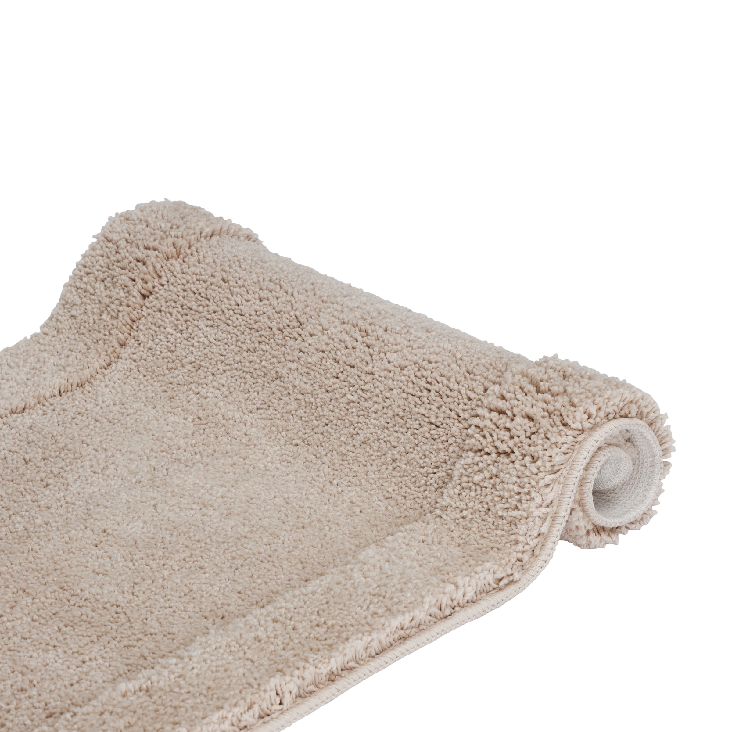 GOODproduct Badematte »Sanremo mit Rahmen, Badvorleger, Badezimmer, sehr weich, Hoch-Tief« Höhe 25 mm rutschhemmend beschichtet fussbodenheizungsgeeignet | schnell trocknend Badteppich, unifarben, rechteckig und als 3-tlg. Set erhältlich
