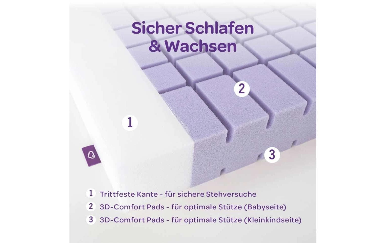 Träumeland Matelas pour enfants »Mondschein« 11 cm hoch 1 cuis tlg.
