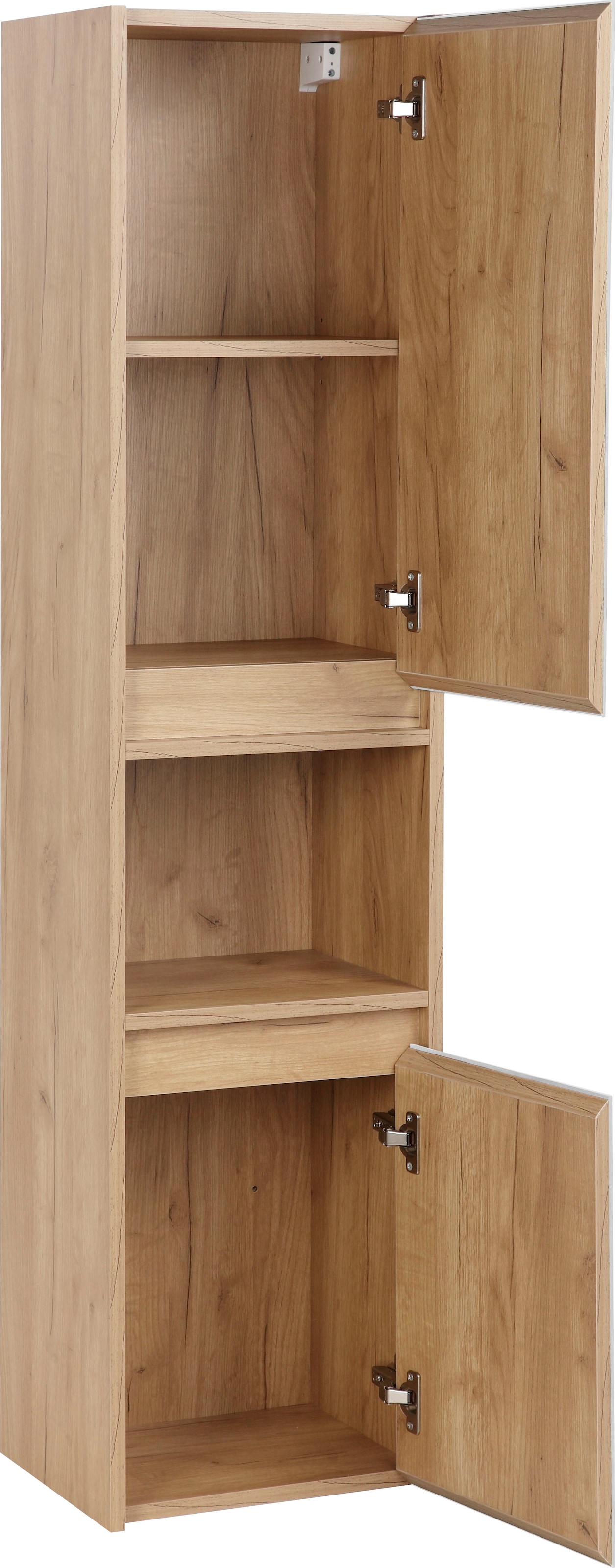 welltime Hochschrank »Torun Badezimmerschrank« Badschrank Schrank Breite 35 cm  mit Glasfronten