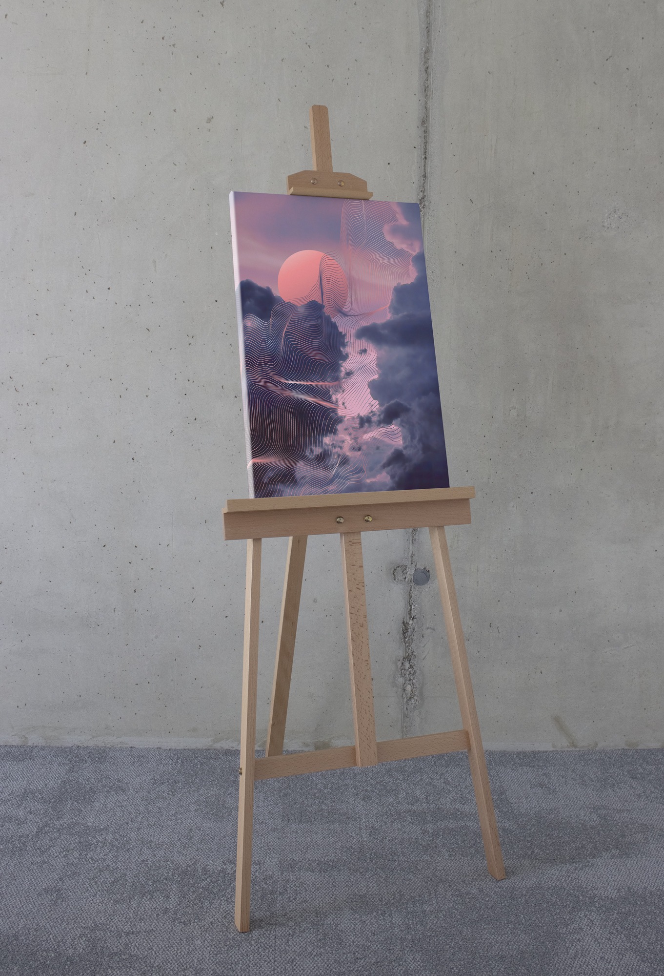 Komar Leinwandbild »Morning Vibes - Grösse 40 x 60 cm« Natur 1 Stk. tlg. Keilrahmenbild mi Echtholzrahmen