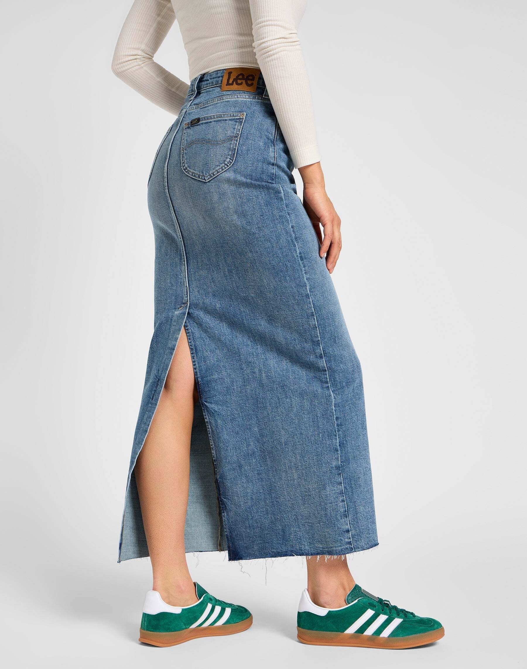 Lee® Jeansrock »Lee Jeansrock Back Slit Maxi Skirt«