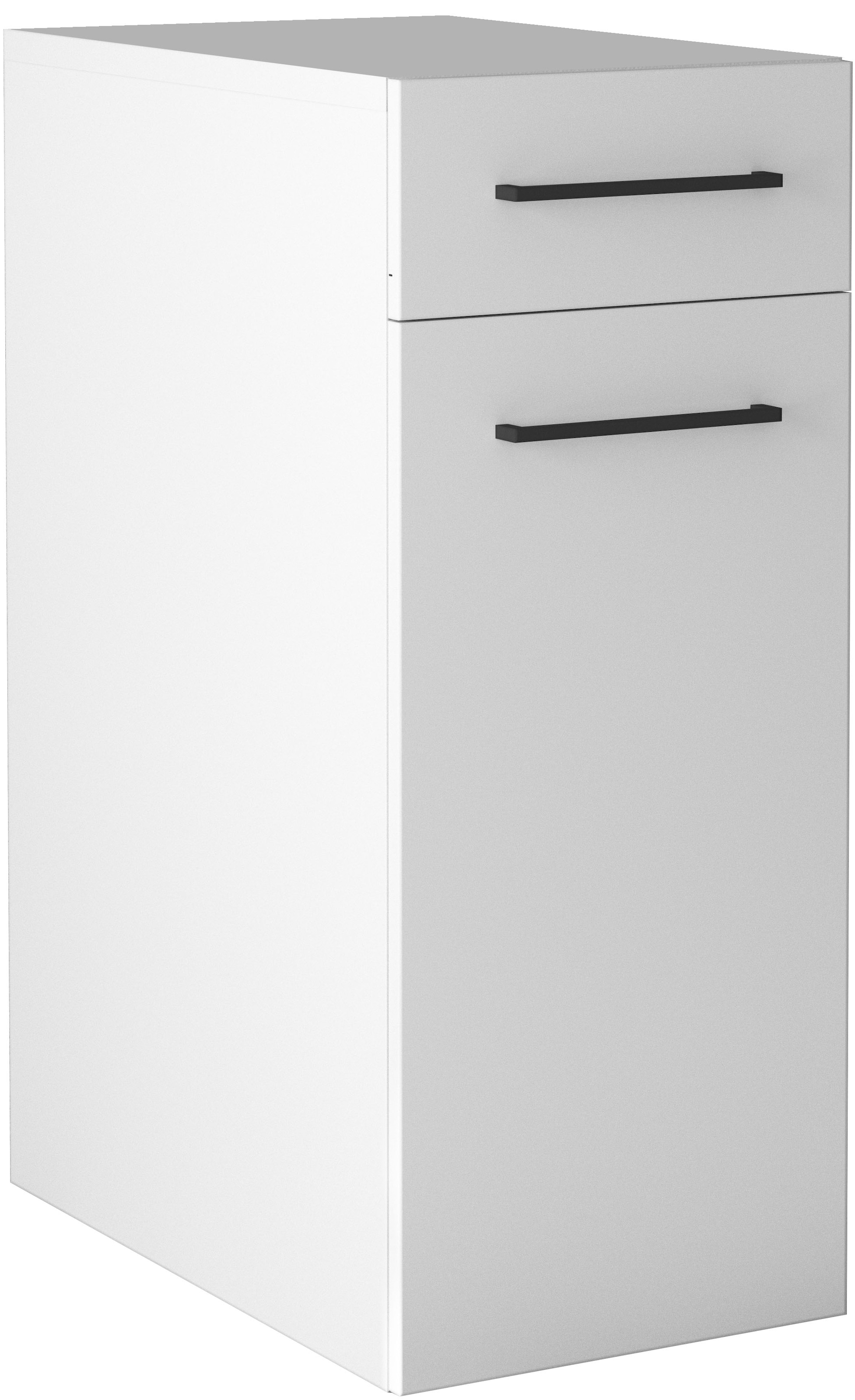 KOCHSTATION Armoire à linge »KS-Linda« largeur 40 cm, avec panier à linge intégré, parois de 25 mm d'épaisseur