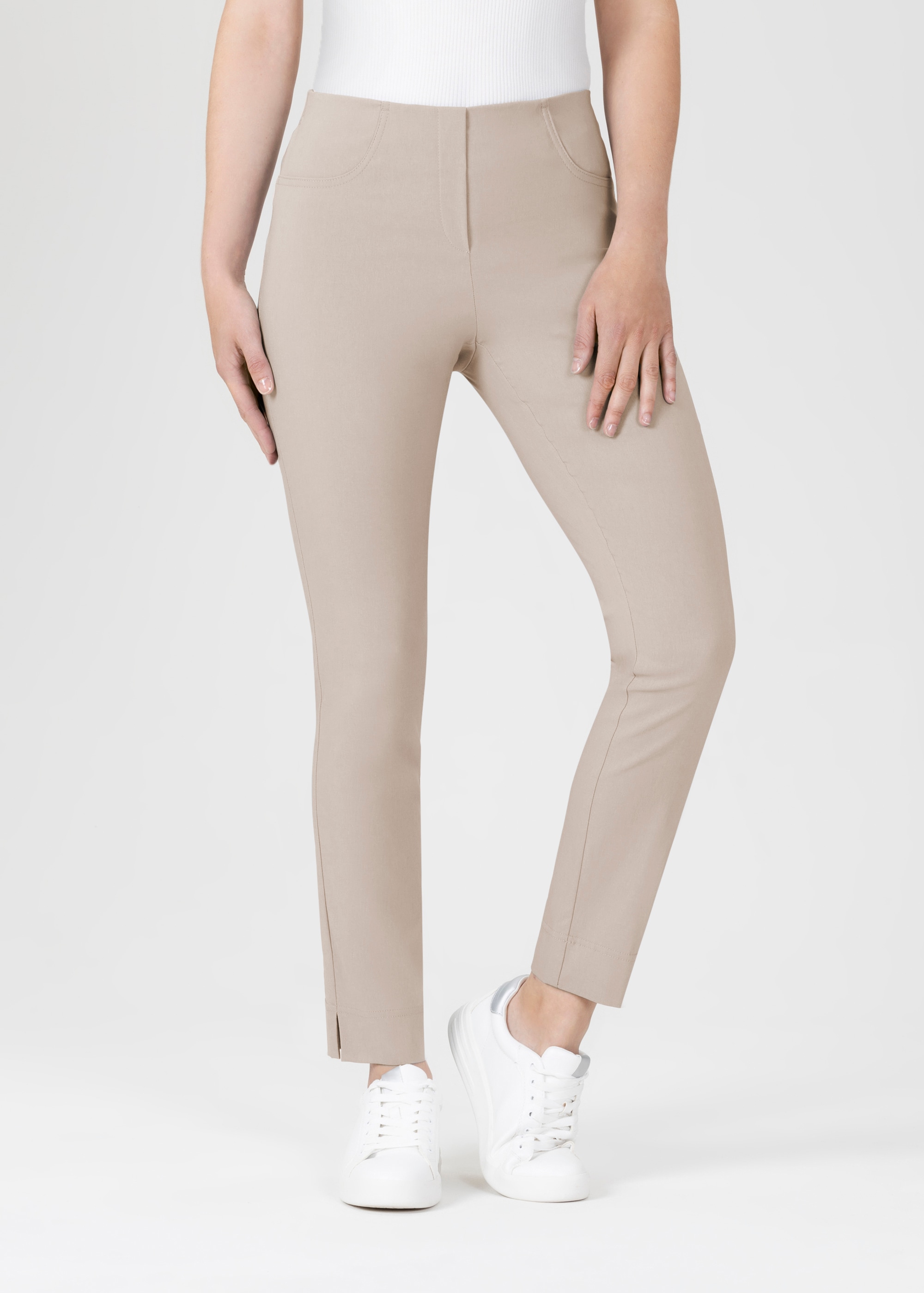 Stehmann Stoffhose »Loli«  Sommerhose mit Schlitz am Beinabschluss