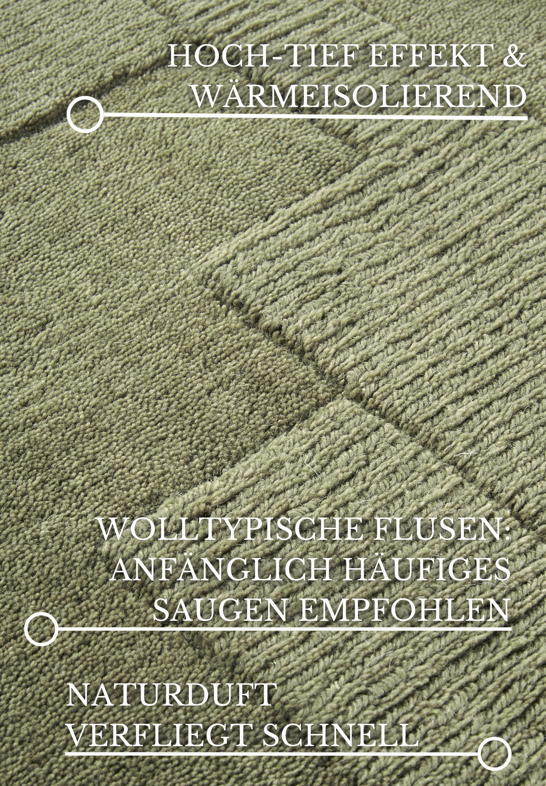 Villeroy & Boch Wollteppich »Wilhelmine« rechteckig 10 mm Höhe Läufer, handgewebt, Wolle, Natur, Wohnzimmer, Geometrie, Boho