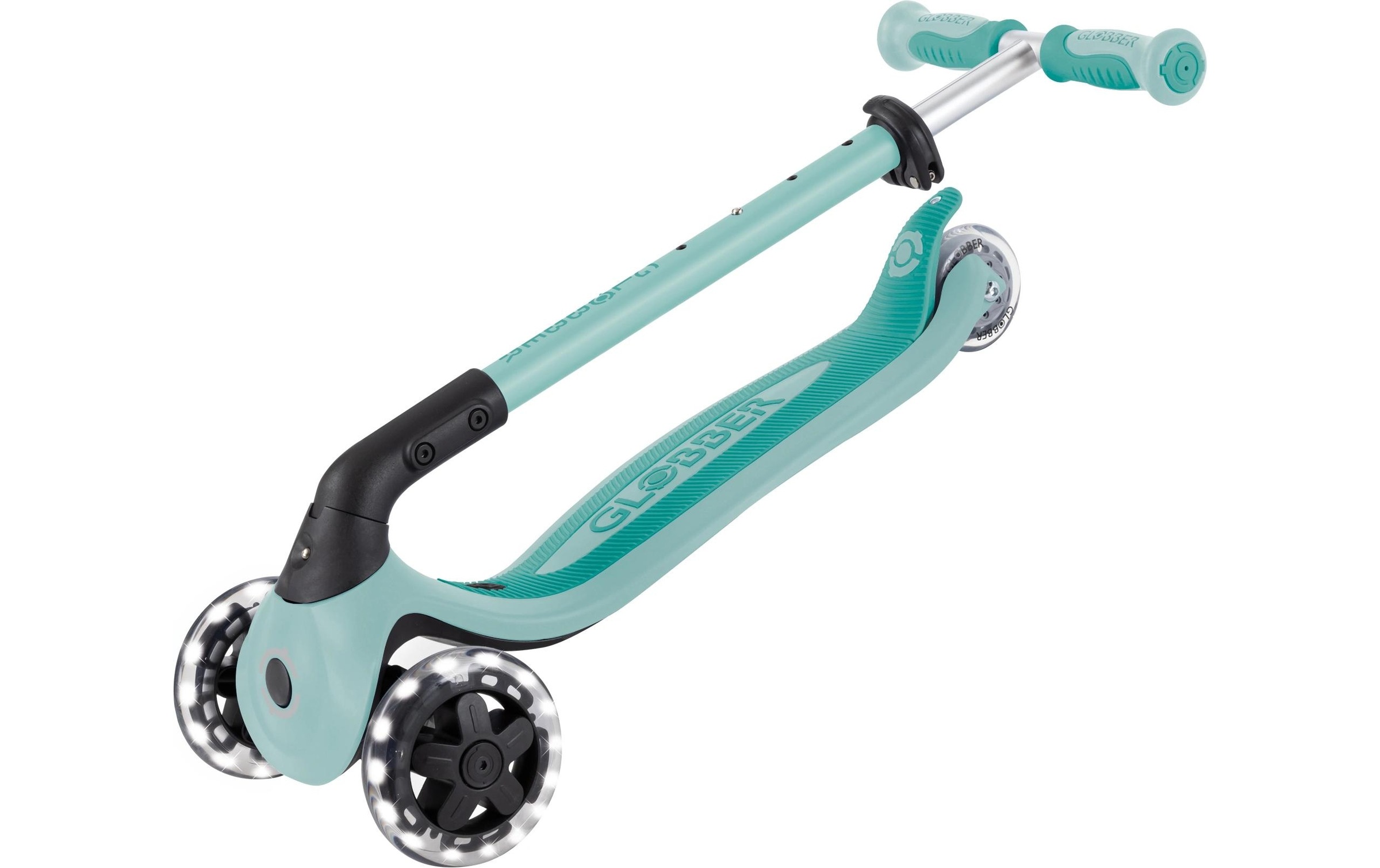 Globber Scooter »GO-UP BABY 360 LIGHTS, mit Leuchtrollen und Leuchtmodul« Aufsitzrad, Laufrad und Scooter in Einem
