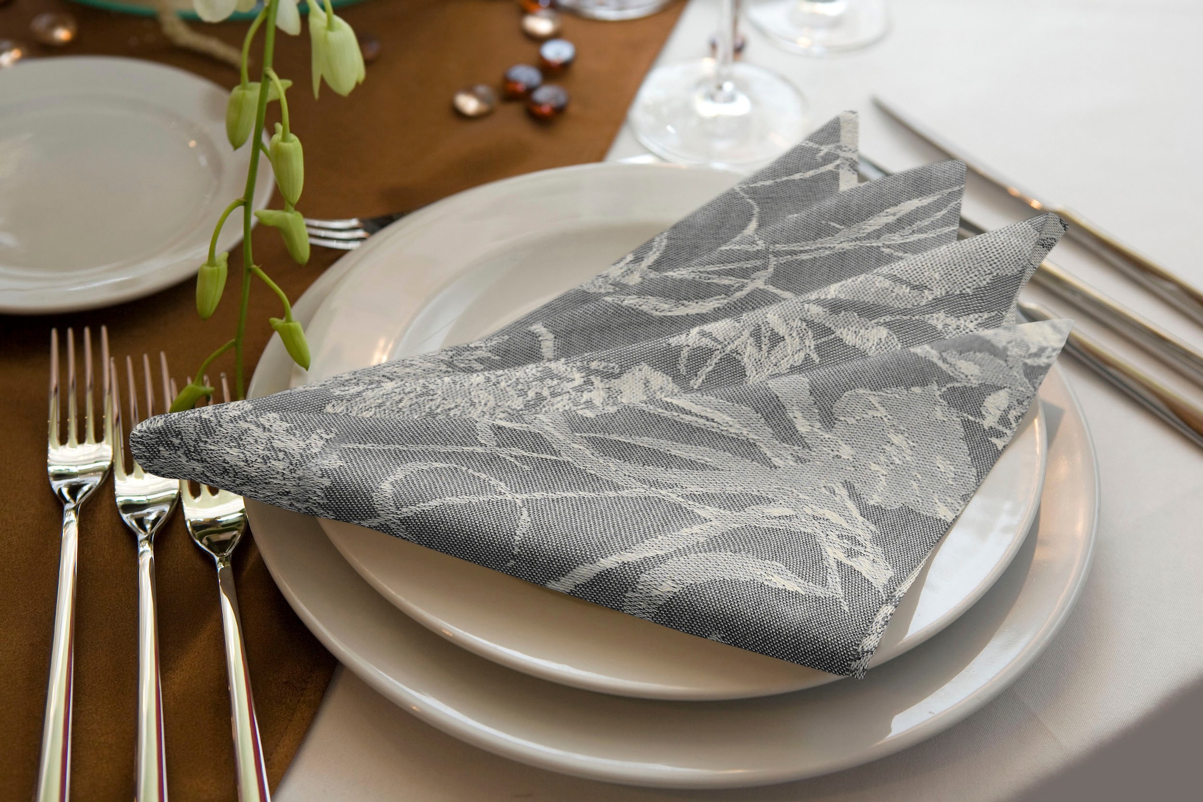 Adam Serviette en tissu »Flower Cuveé Light«