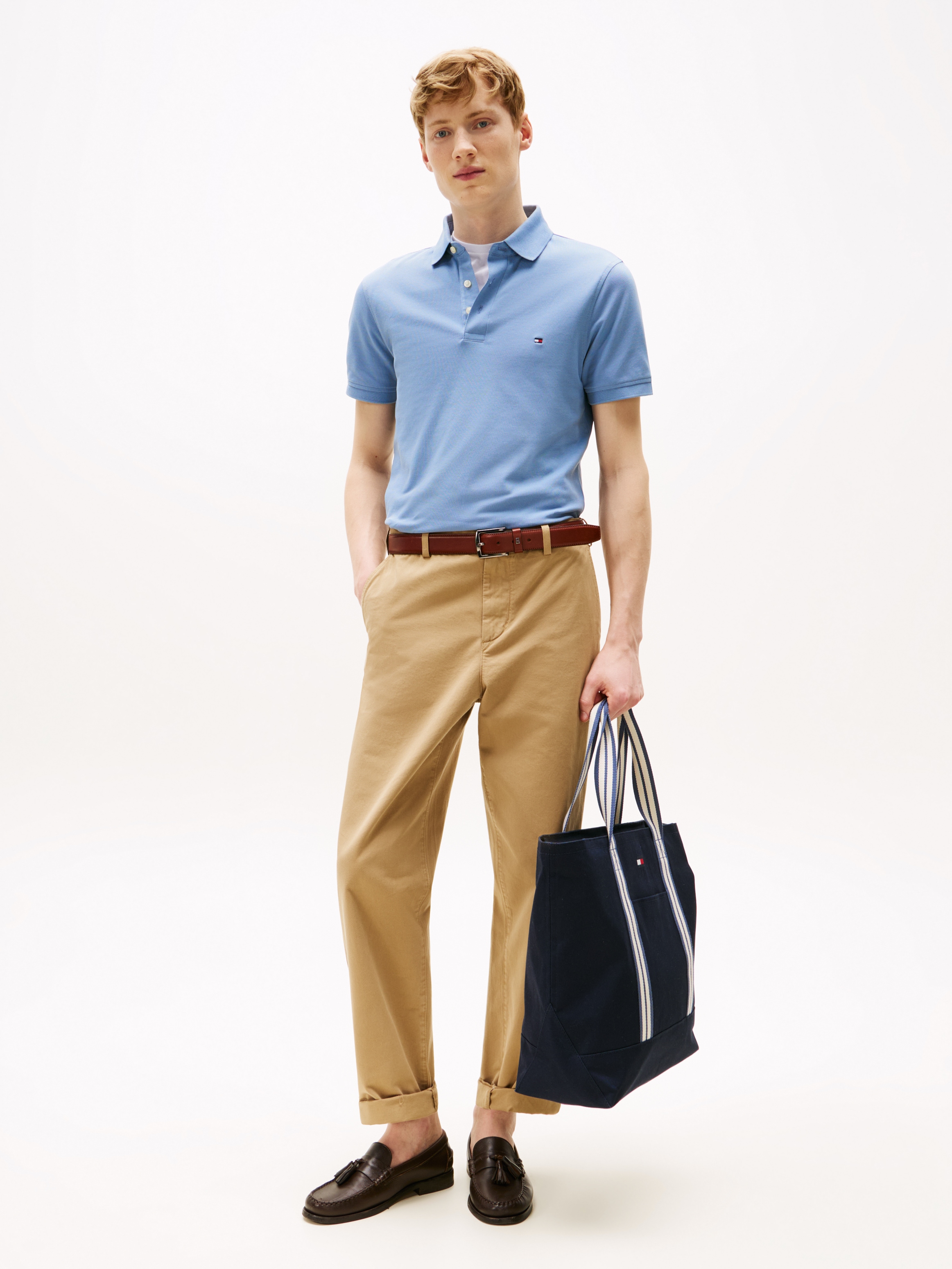 Tommy Hilfiger Poloshirt »1985 SLIM POLO« Markenstickerei, aus Baumwoll-Piqué