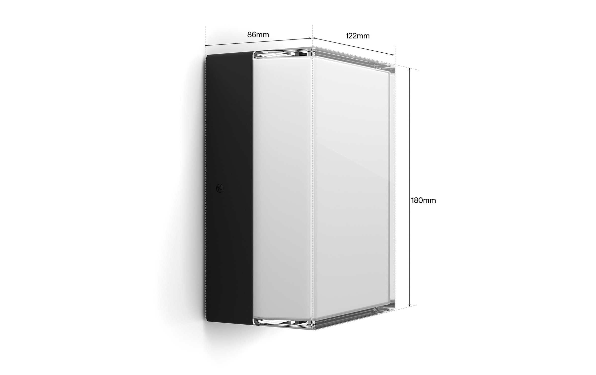 Philips Hue Aussen-Wandleuchte »Scenova Wandleuchte rechteckig Smart Outdoor« LED-Modul RGB