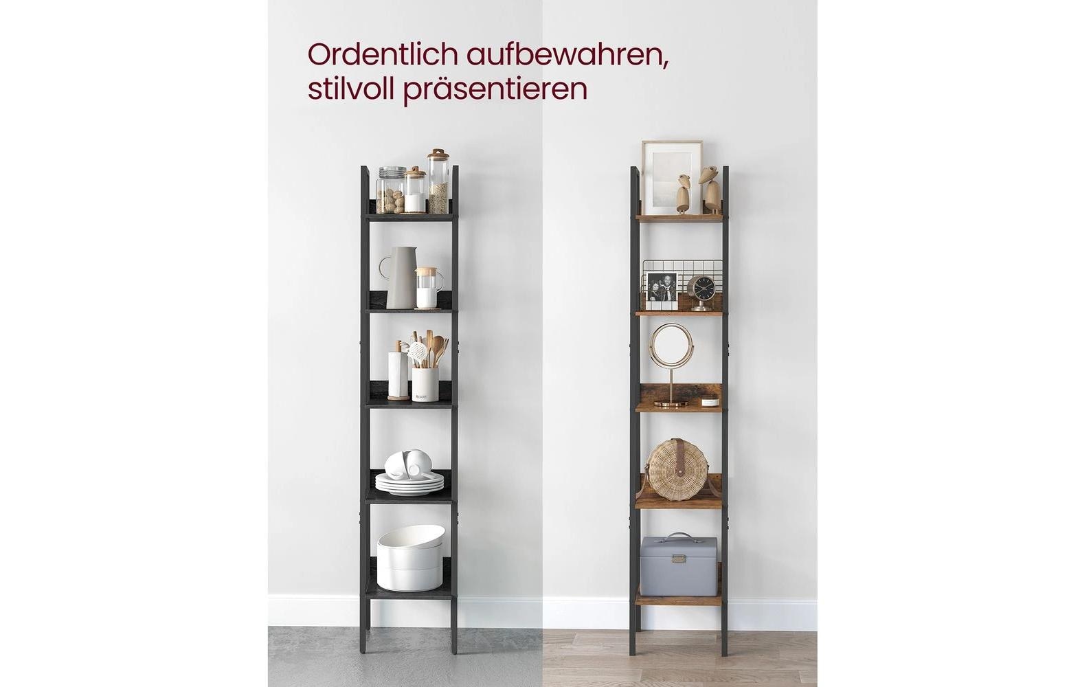 VASAGLE Étagère »5 Ablagen 33.8 x 170 cm«