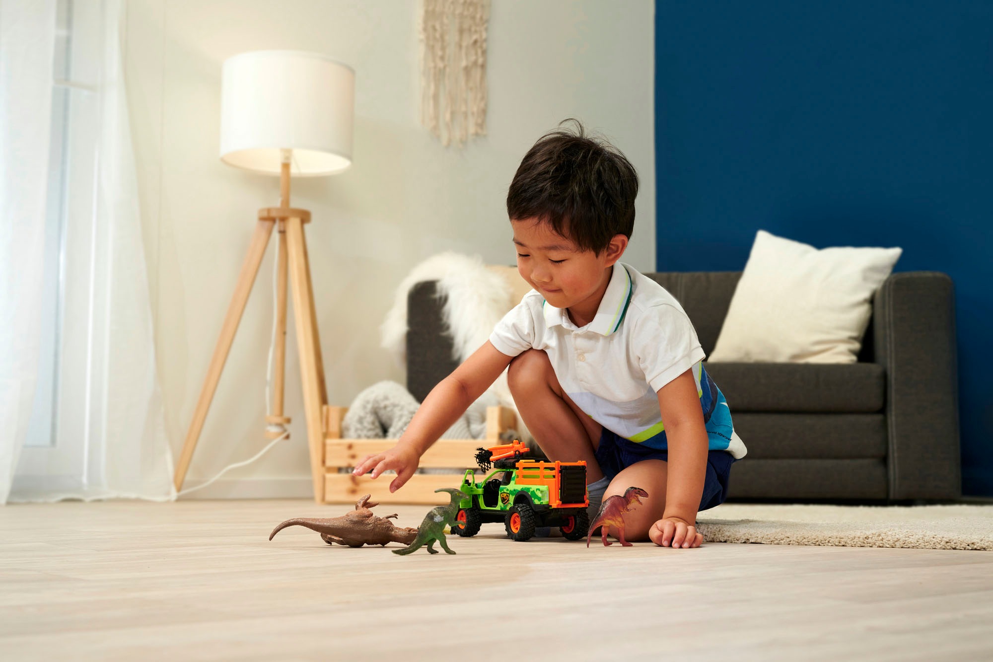 Dickie Toys Personnage de jeu »Spielset - Dino Hunter« mit Licht und Sound