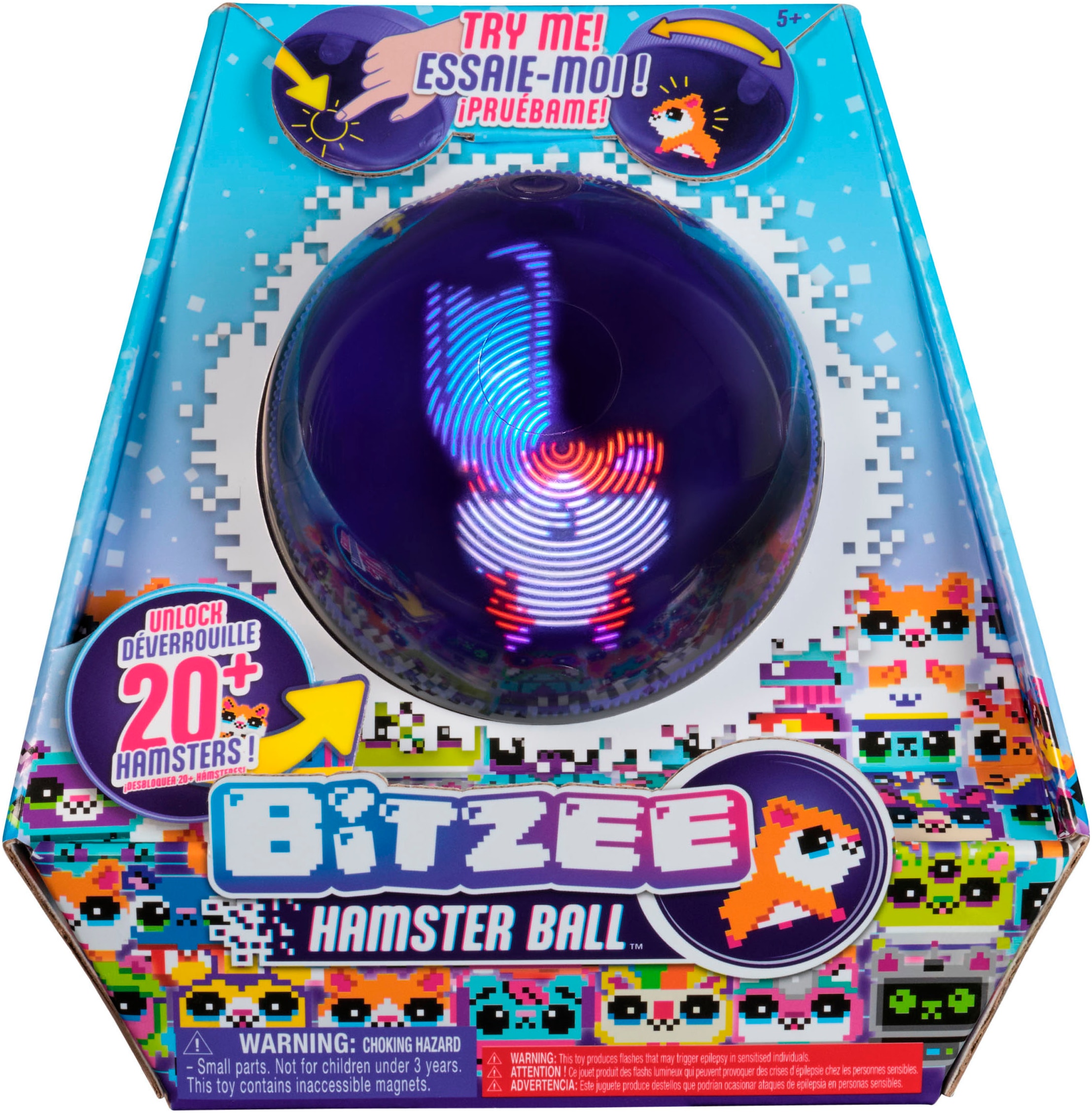 Spin Master Personnage de jeu »Bitzee Hamsterball - Digitales interaktives Spielzeug«