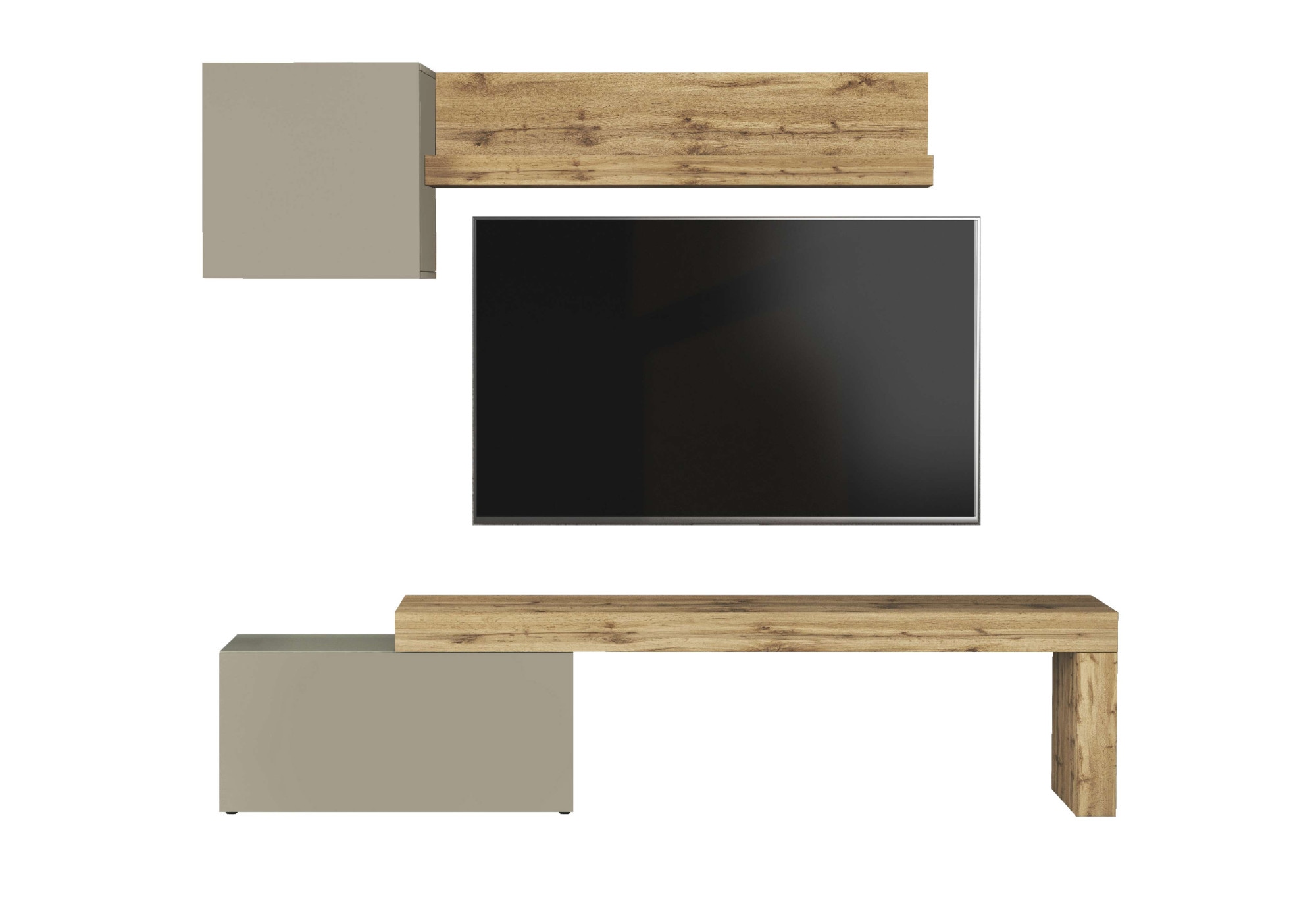 INOSIGN TV-Wand »Chronos TV-Set, Wohnwand – Elemente frei platzierbar, Made in Italy« Set, 3-er set, 3 Stk. tlg.