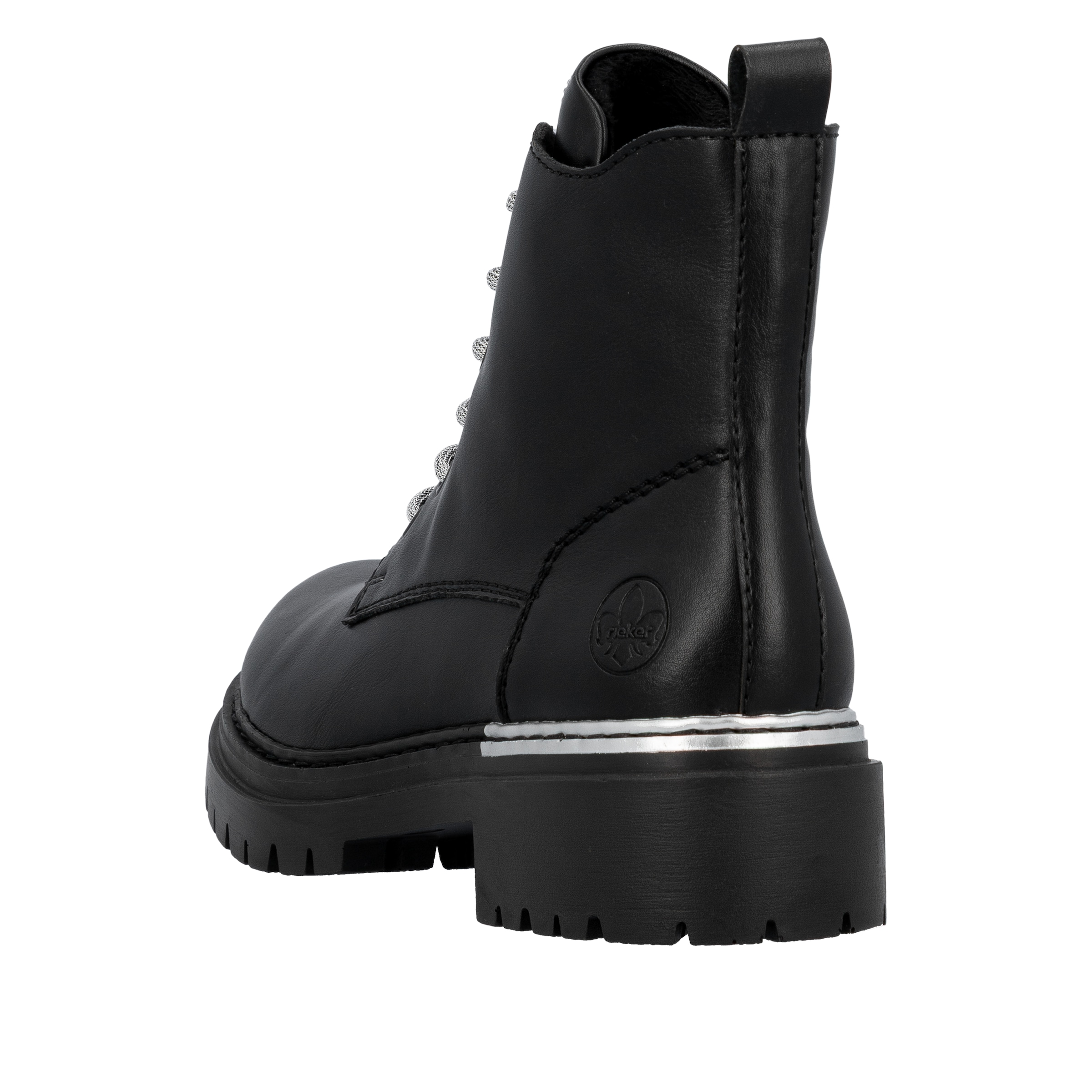 Rieker Bottines à lacets  Schnürstiefelette, Profilsohle, mit praktischem Innenreissverschluss