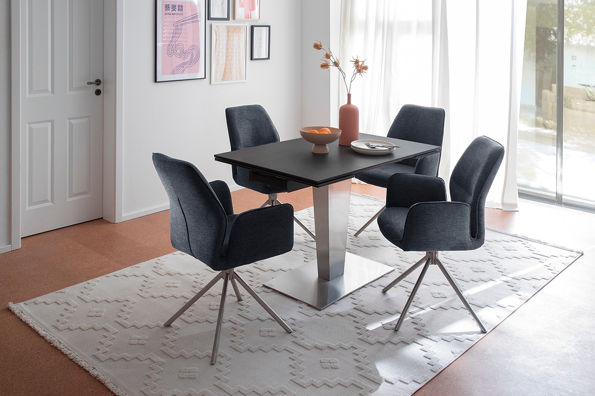MCA furniture Chaise de salle à manger »GREYTON« () (2er-Set), drehbar 180°, Belastbarkeit 120 kg, Sitzhöhe ca. 50 cm