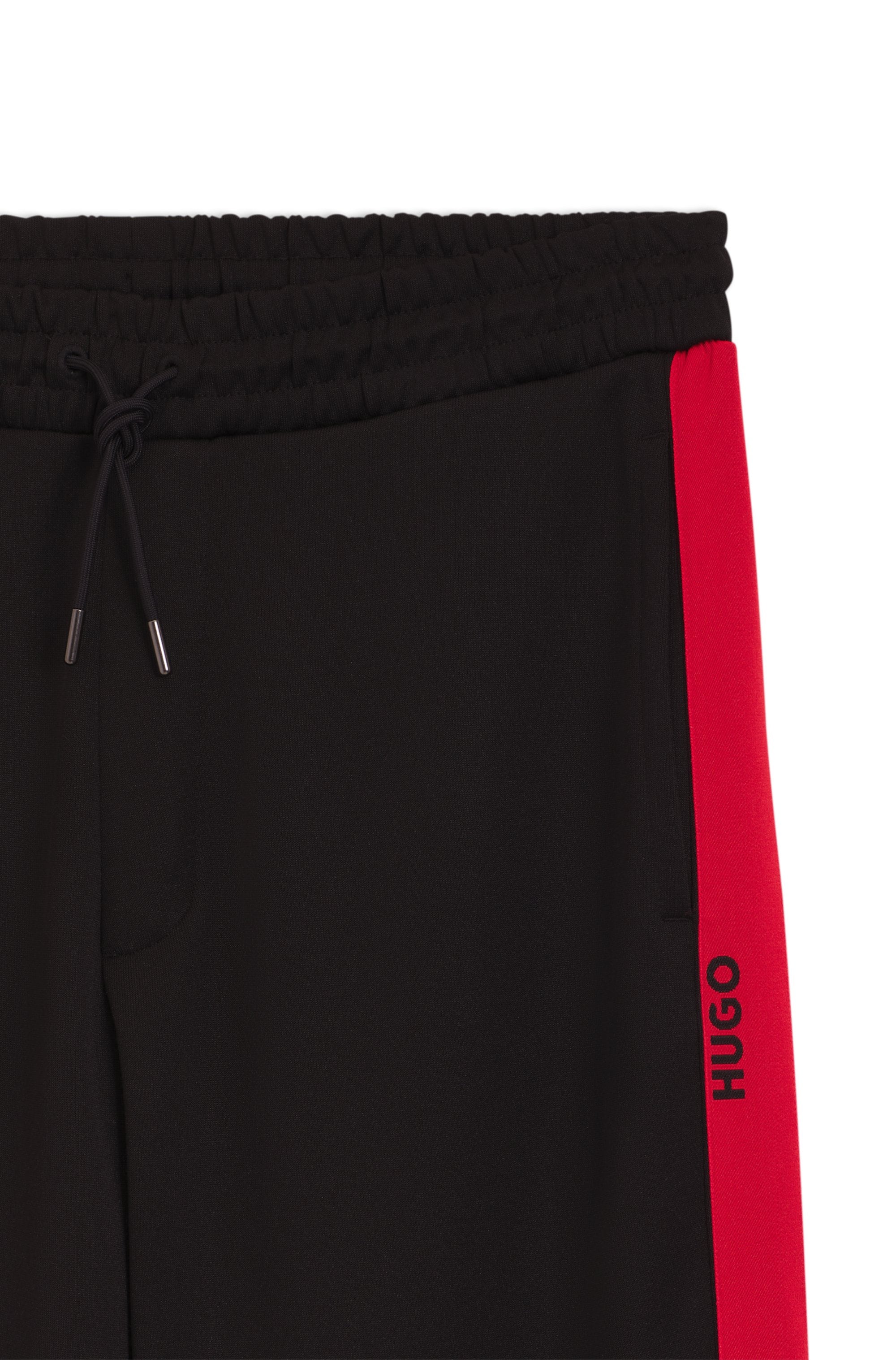 HUGO Pantalon sweat »Dolos«  Reissverschlüsse am Saum, Relaxed Fit, Logo-Tape