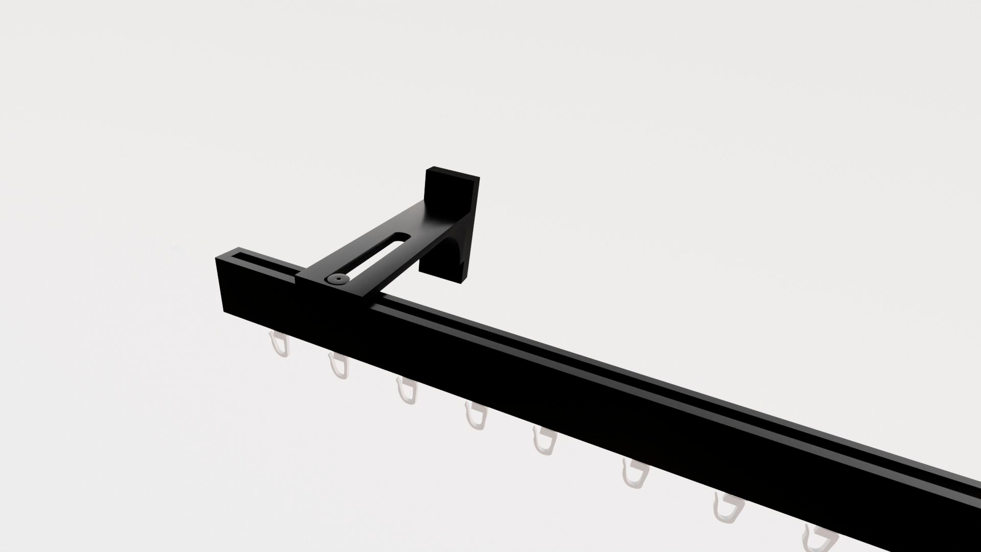 indeko Gardinenstange »Bern« 1 läufig-läufig Wunschmasslänge Innenlauf Komplett-Set inkl. Gleitern und Montagematerial