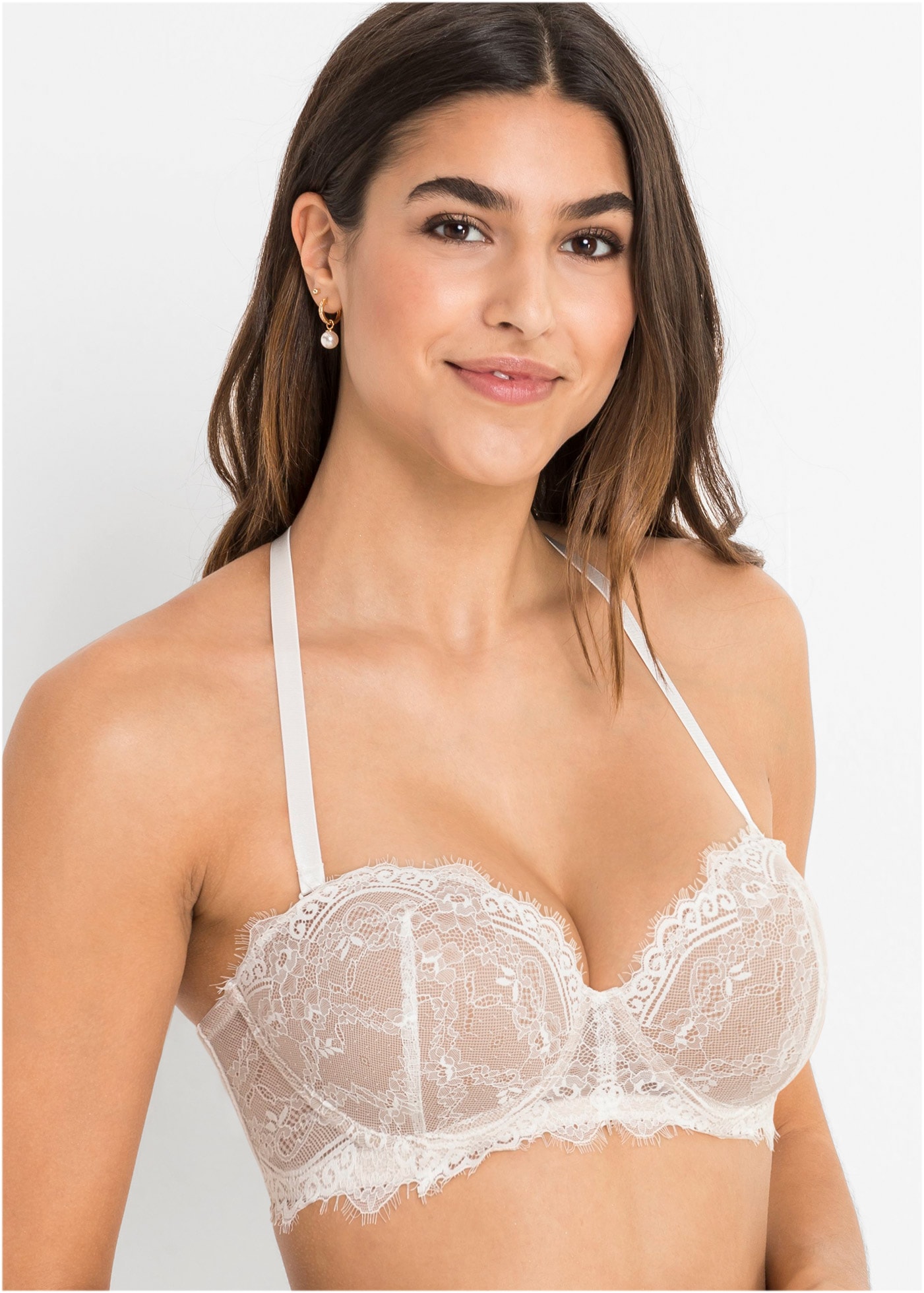 bonprix Soutien-gorge Multiway mit abnehmbaren Trägern, Balconette-Schnitt, zarte Spitze