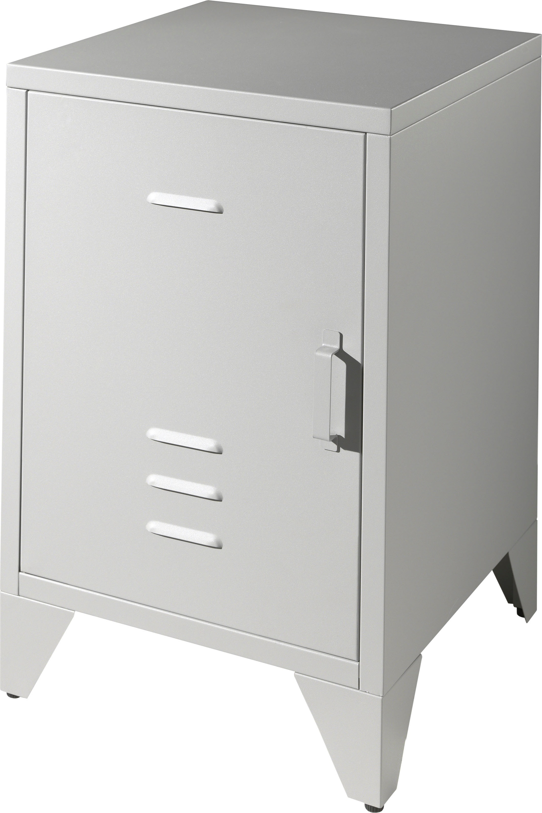 Vipack Nachtkonsole »Bronxx, mit 1 Tür mit Magnetverschluss, dahinter 2 geräumige Fächer« B/H/T ca. 40x60x40cm, moderner Industrial-Style, verschiedene Farben, 
