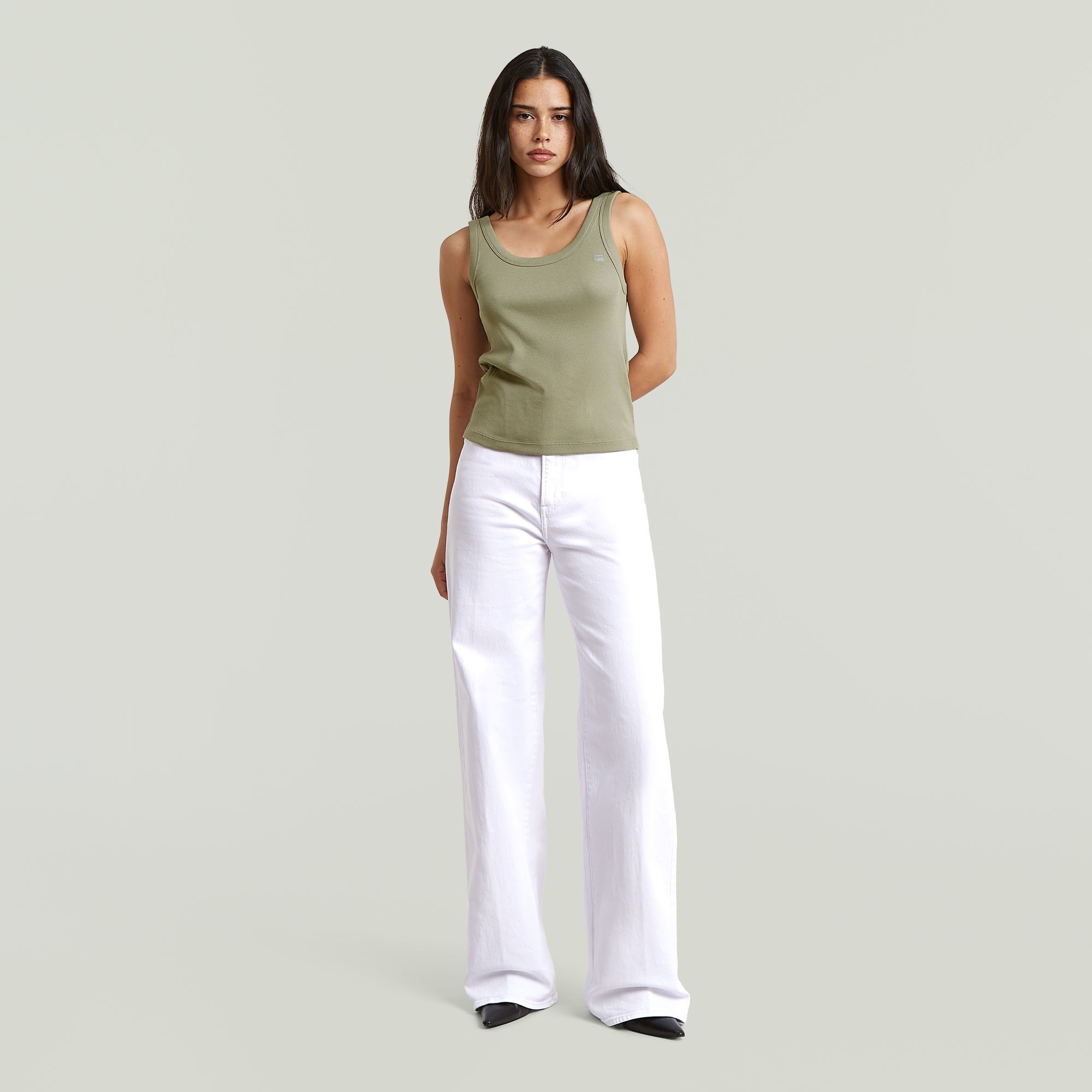 G-STAR Ripptanktop »Slim Rib Tank wmn« aus Baumwolle mit Stretch