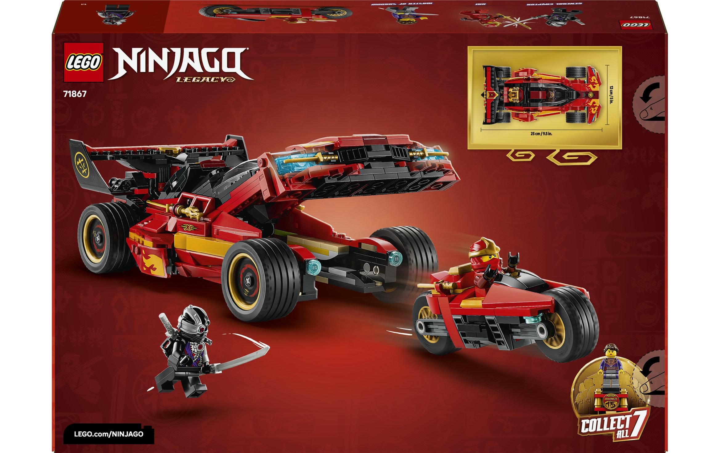LEGO® Konstruktionsspielsteine »15-jähriges Jubiläum: X-1 Ninja Supercar (71867), LEGO Ninjago« Made in Europe