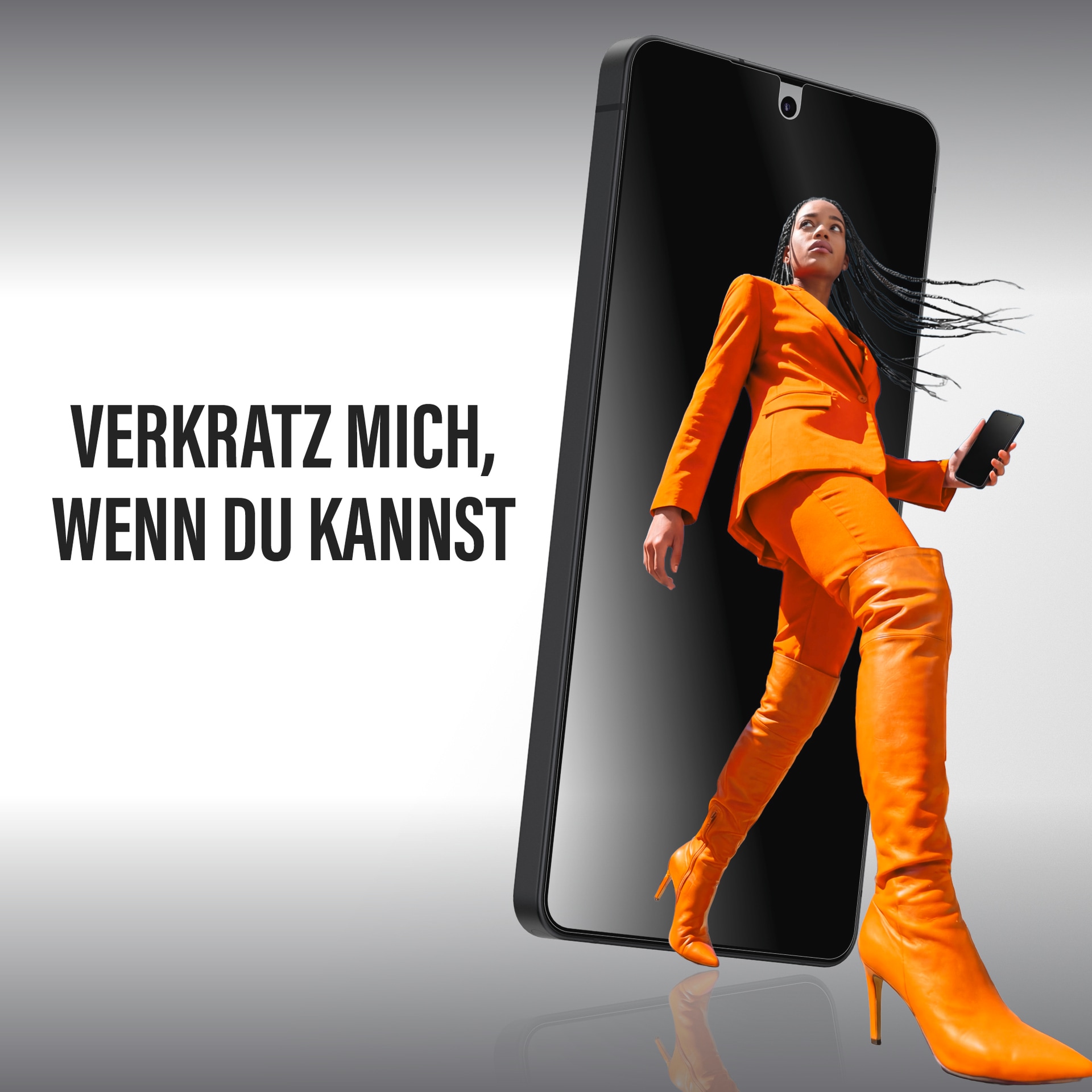 CARE by PanzerGlass Displayschutzglas »2-Way Privacy Screen Protector« für Samsung Galaxy S26+ Displayschutzfolie, Schutzfolie, Bildschirmschutz, kratz- & stossfest