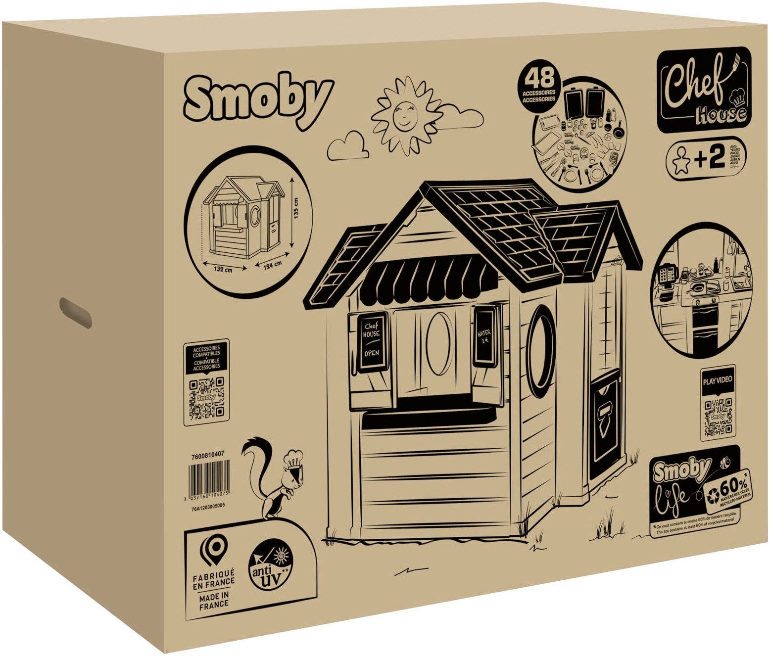 Smoby Spielhaus »Smoby Life, Chef« Made in Europe