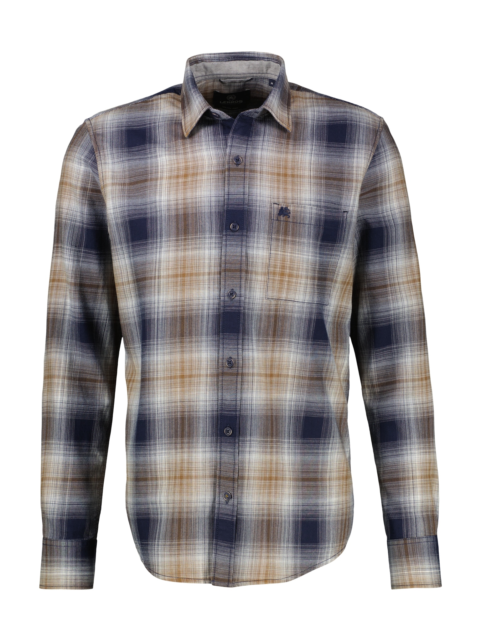 LERROS Chemise à manches longues mit Karo Muster