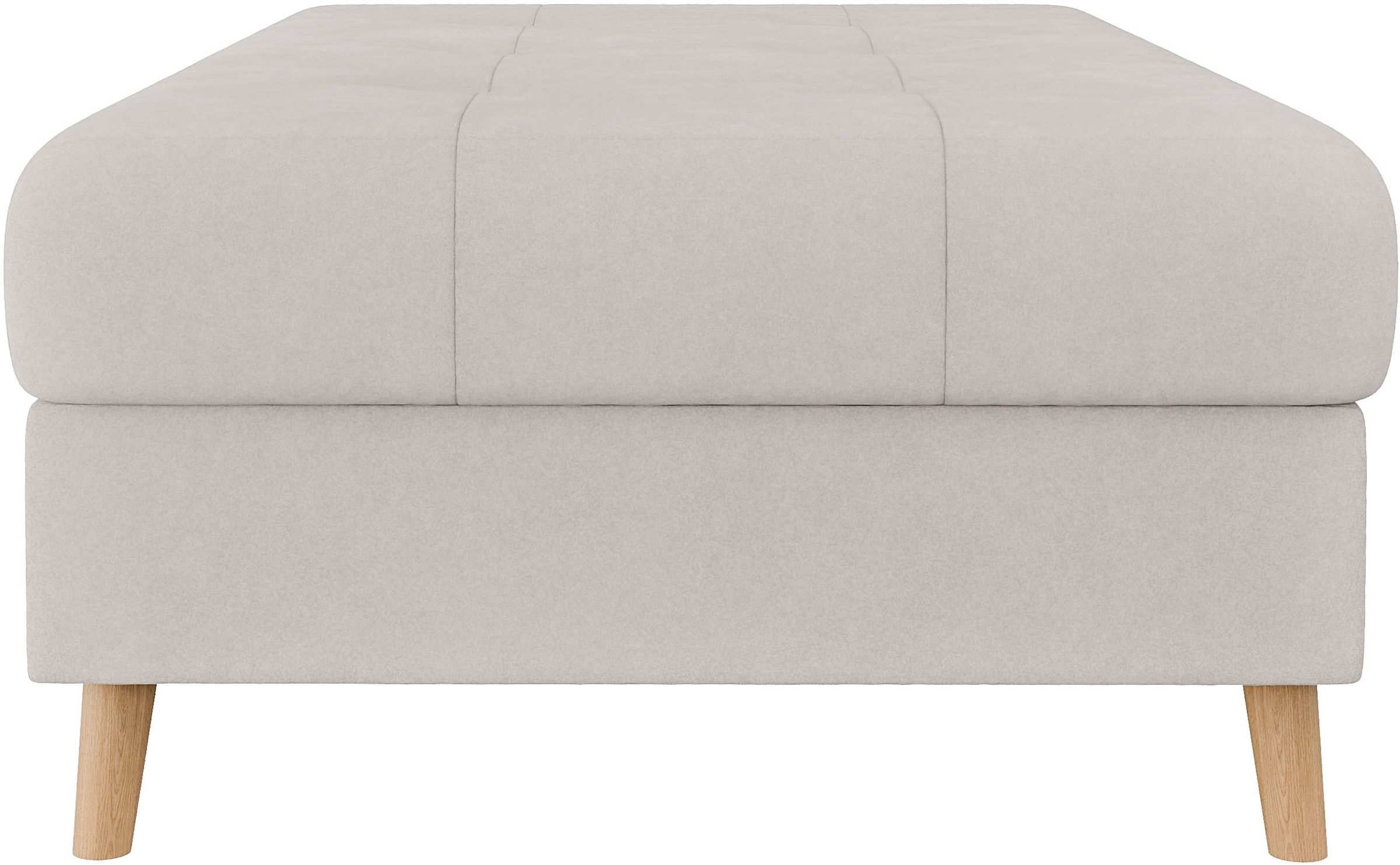 Home affaire Tabouret rembourré »CHARRE XXL, Steppung im Sitzbereich, Masse: B/T/H: 118/73/40 cm« passend zur Serie CHARRE, auch in Cord und Bouclé,