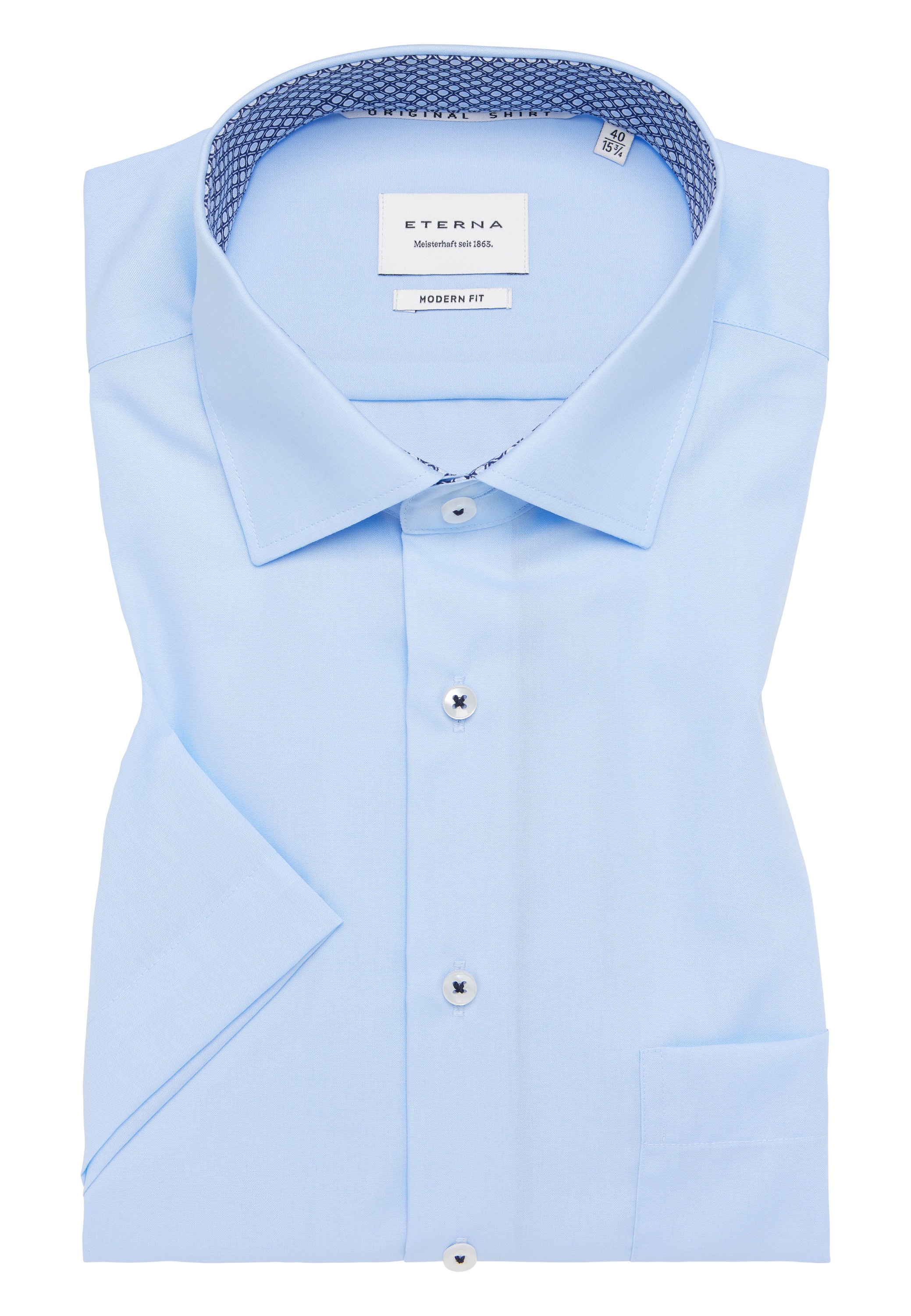 Eterna Chemise à manches courtes »MODERN FIT« NON IRON (bügelfrei)