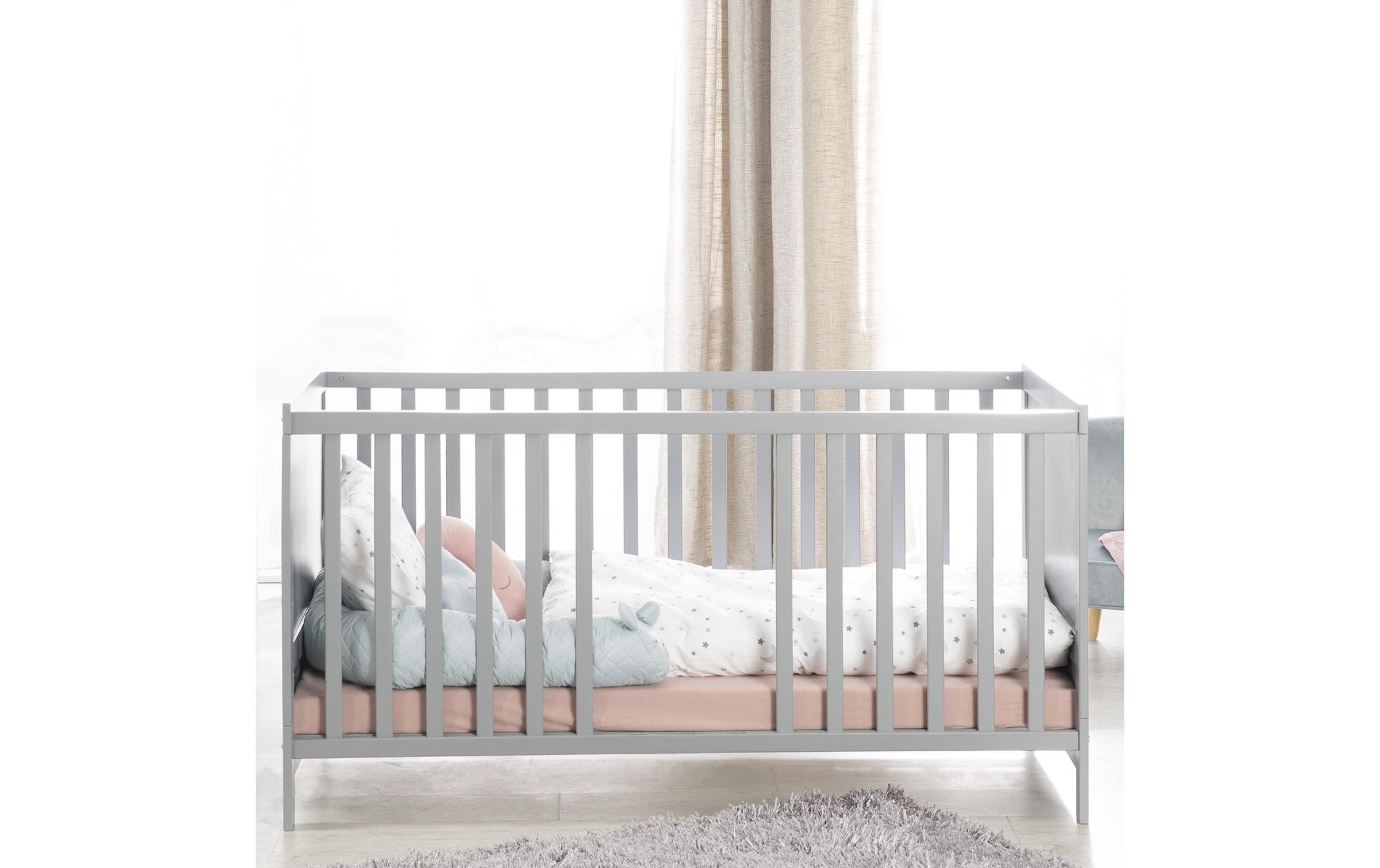 roba® Lit d'enfant »Kombi-Kinderbett 70 x 140 cm Holz umbaubar«