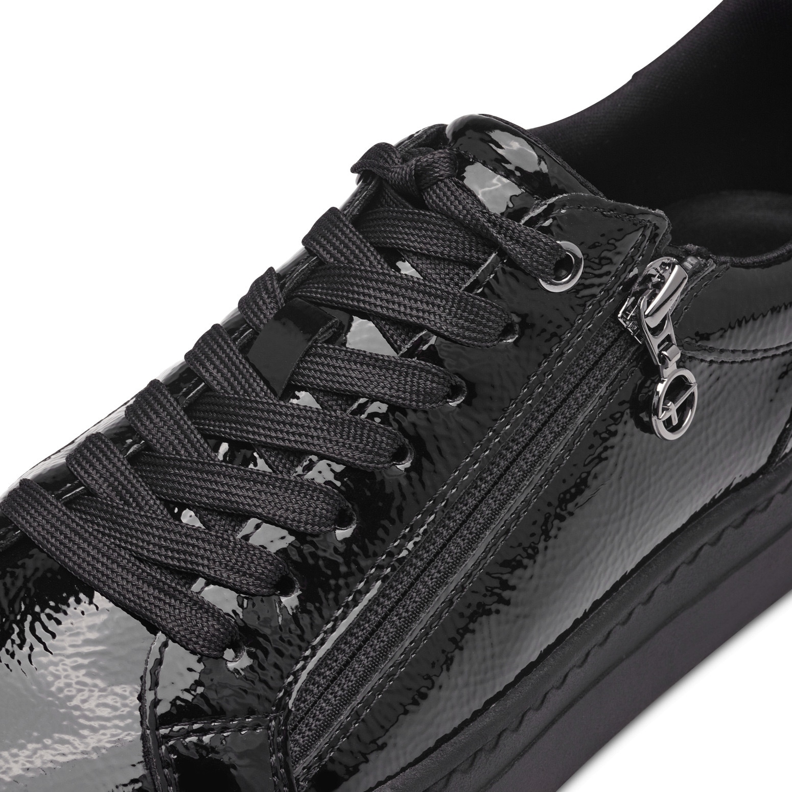 Tamaris Plateausneaker  Freizeitschuh, Halbschuh, Schnürschuh mit T-Logoanhänger