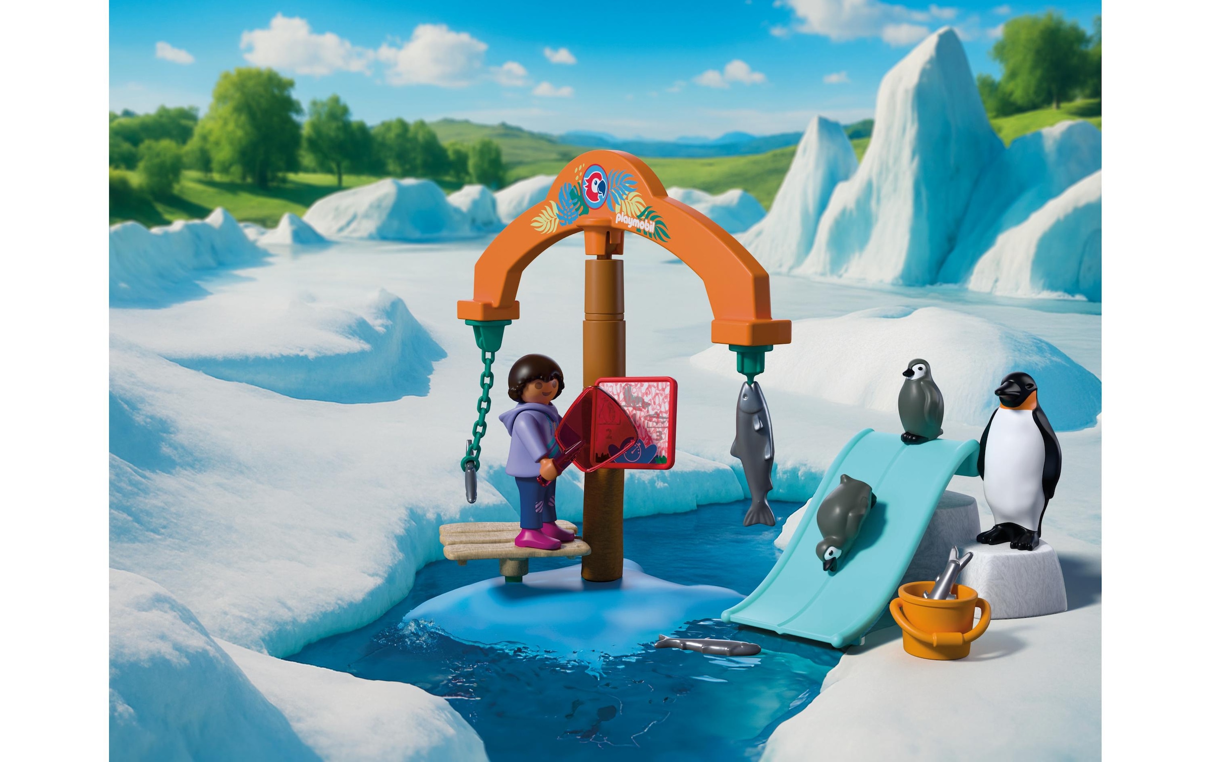 Playmobil® Konstruktions-Spielset »Zoo: Eis-Expedition (72073), Animals & Friends«
