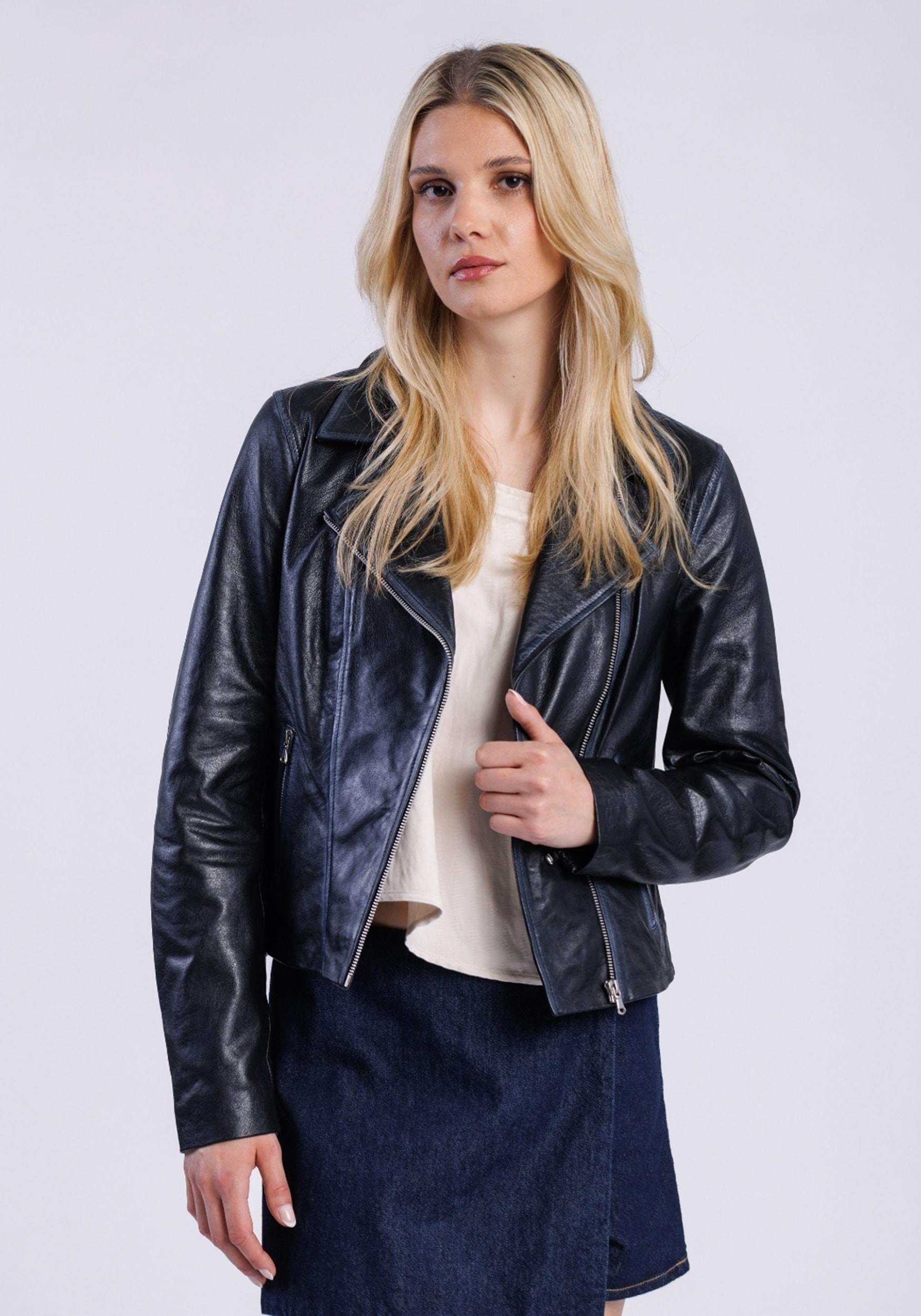 Freaky Nation Veste en cuir »Lederjacke-FN«