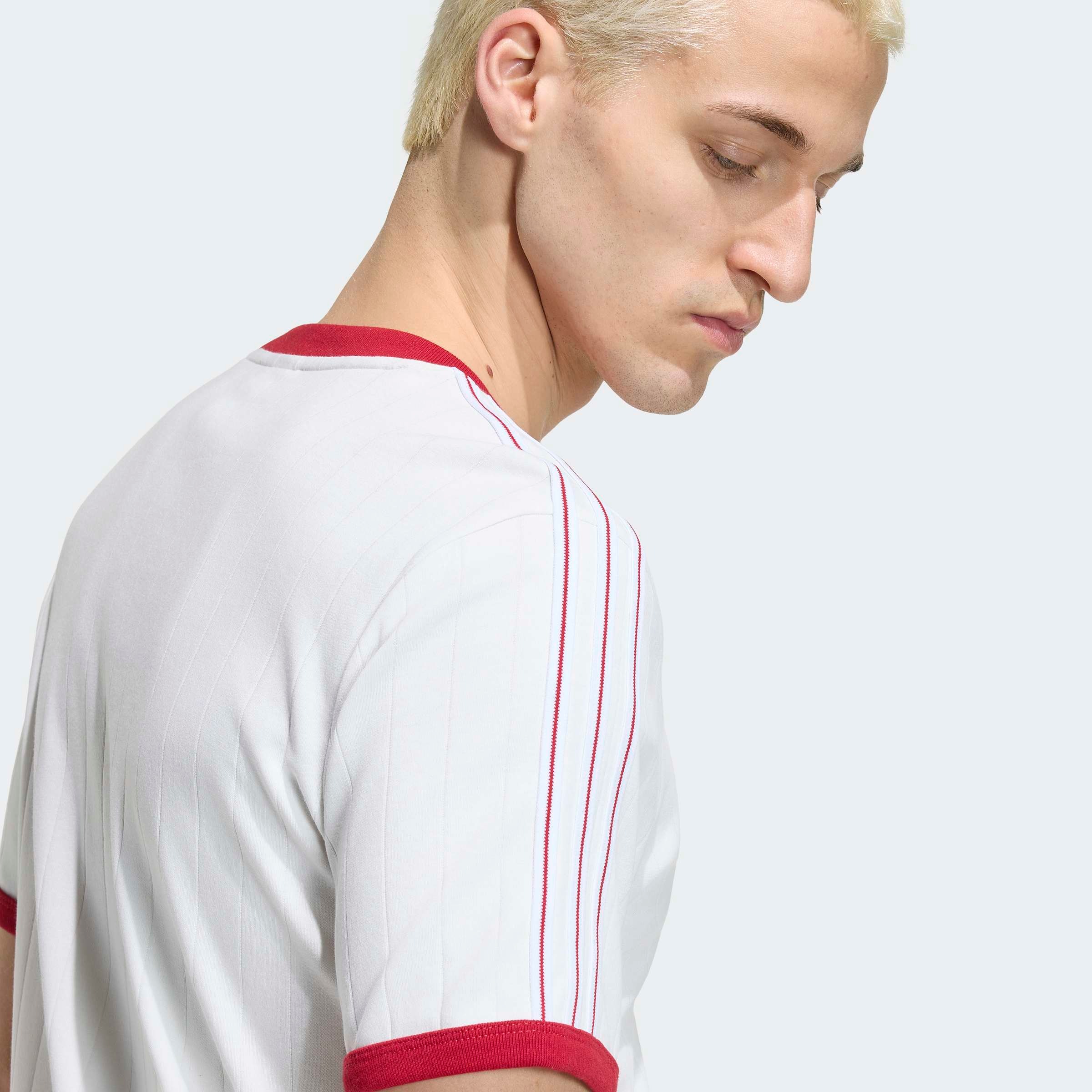 adidas Originals T-shirt »DROP NEEDLE 3-STREIFEN« pour adultes, style sportif, longueur normale, manches courtes