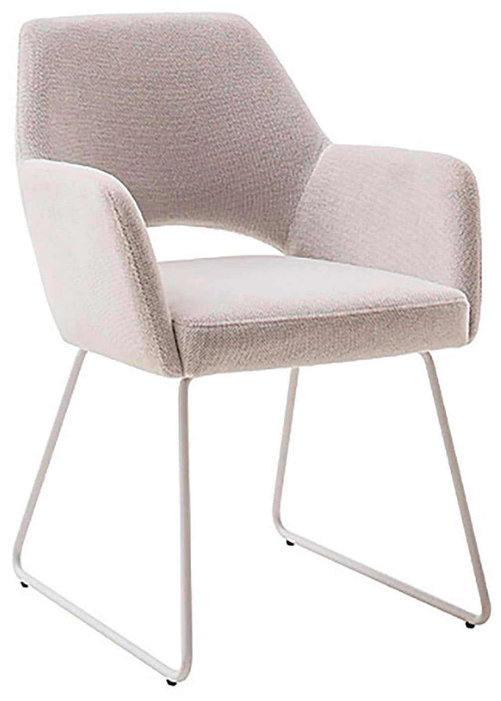 MCA furniture 4-Fussstuhl »BEVERLY« (Set) 2 Stk.Esszimmerstuhl,Chenilleoptik,360°drehbar,Sitzhöhe 49cm,belastbar 120kg