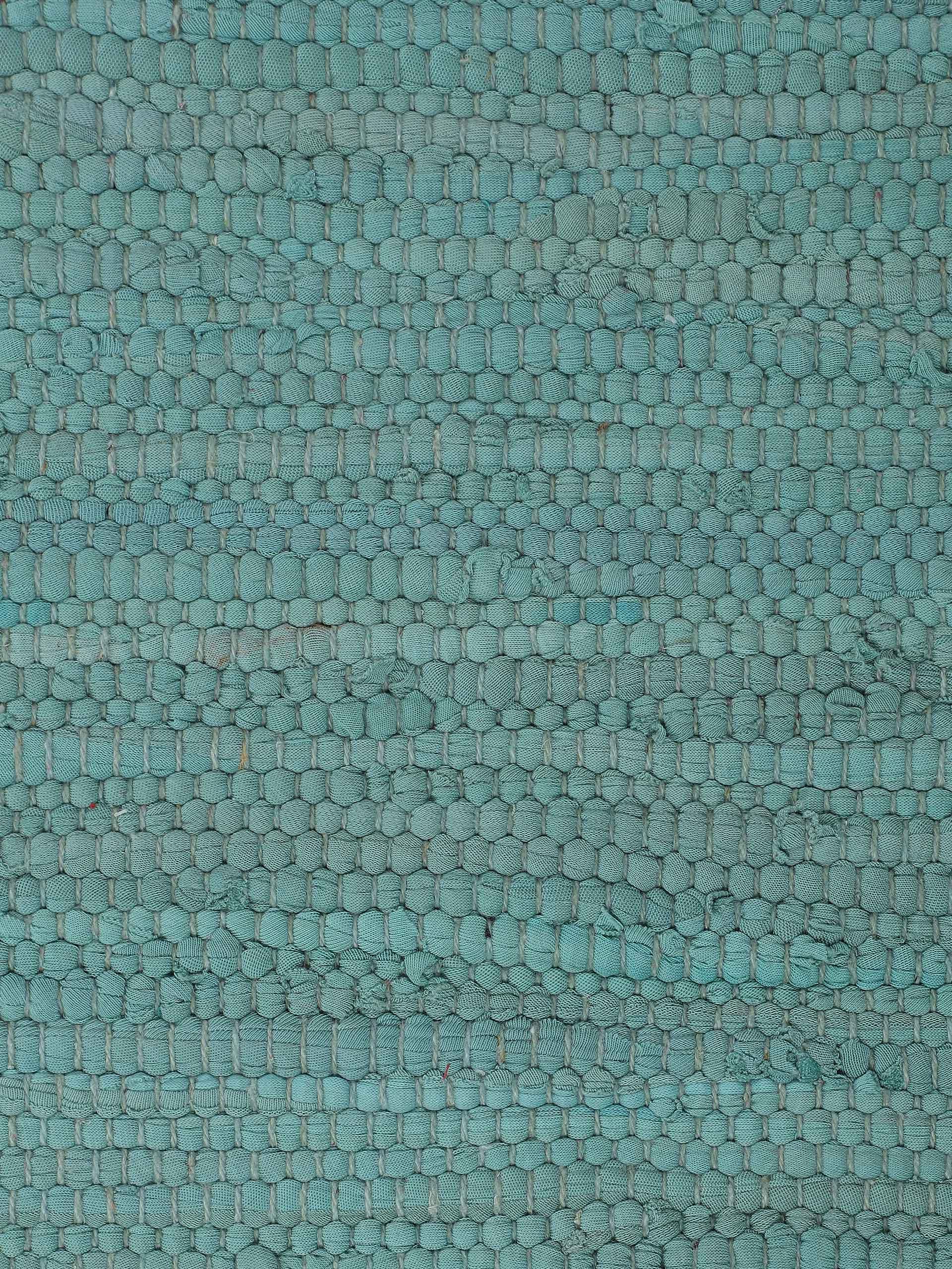 carpetfine Tapis »Kelim Chindi uni , auch als Läufer« Rectangulaire 5 mm Höhe Wendeteppich, reine Baumwolle, handgewebt, Uni-Farben, mit Fransen