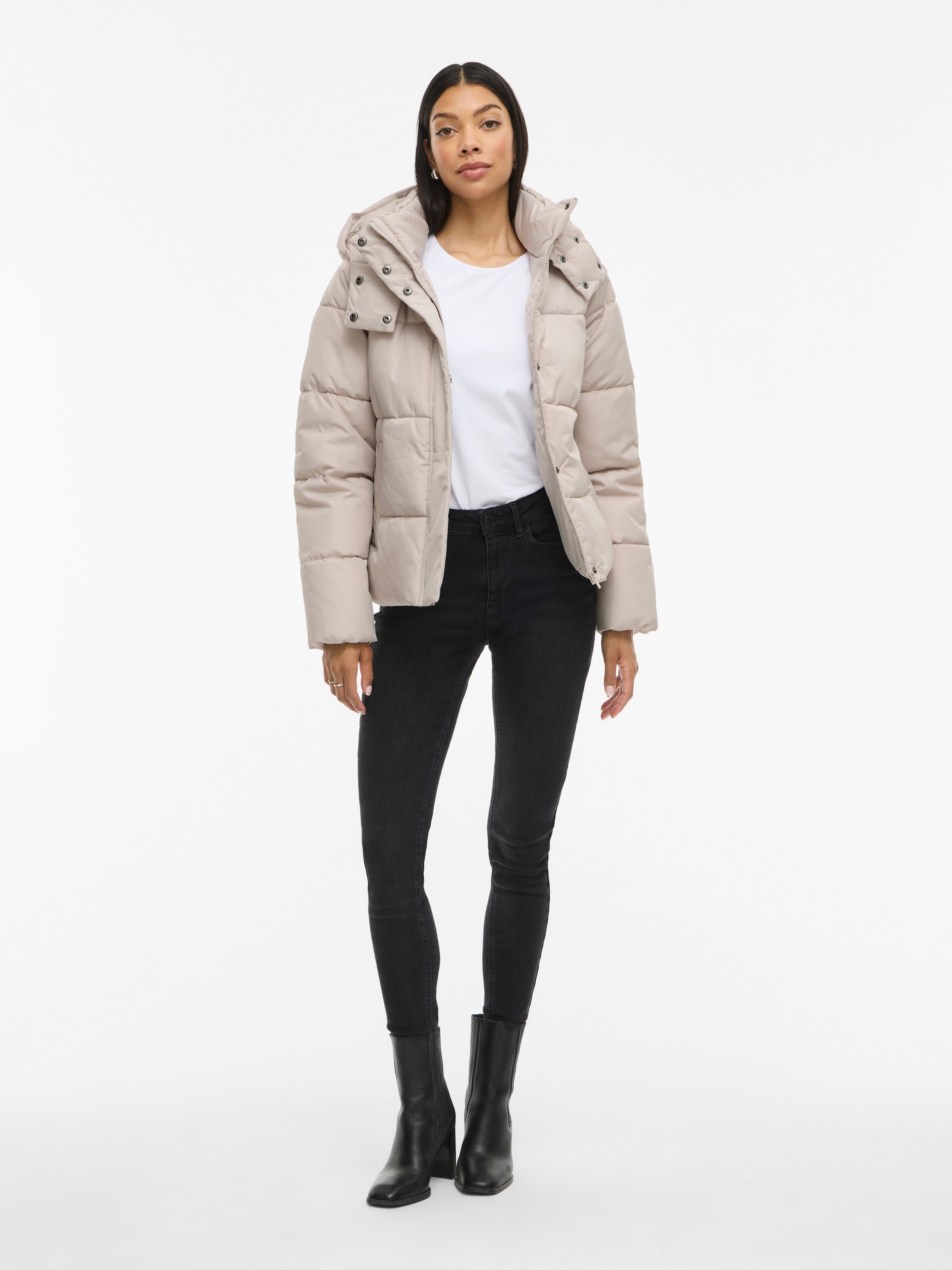 Vila Steppjacke »VIMILJA PADDED PUFFER - NOOS« mit Kapuze