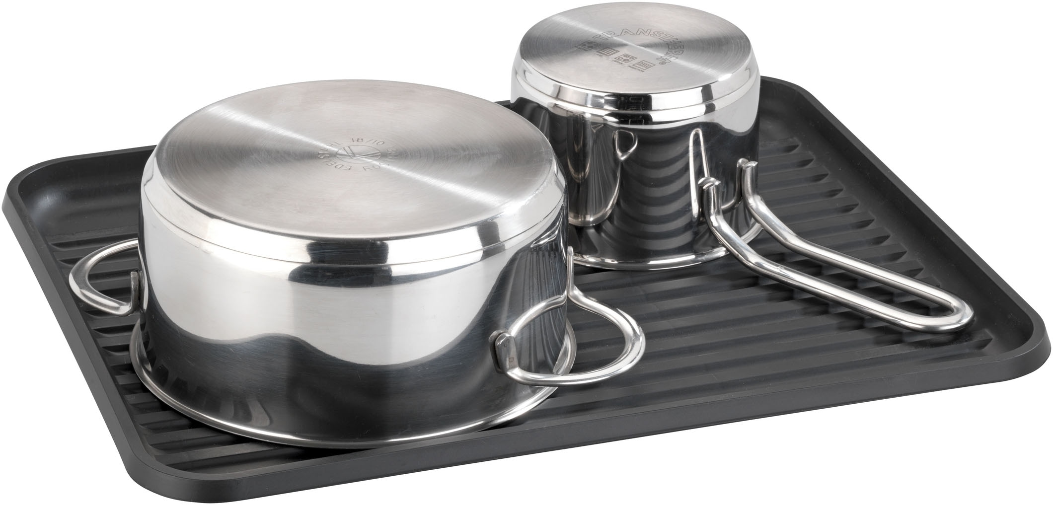 WENKO Trockenständer »Modell Drip« Abtropfgestell für Geschirr, mit Abtropfschale und Besteckkorb