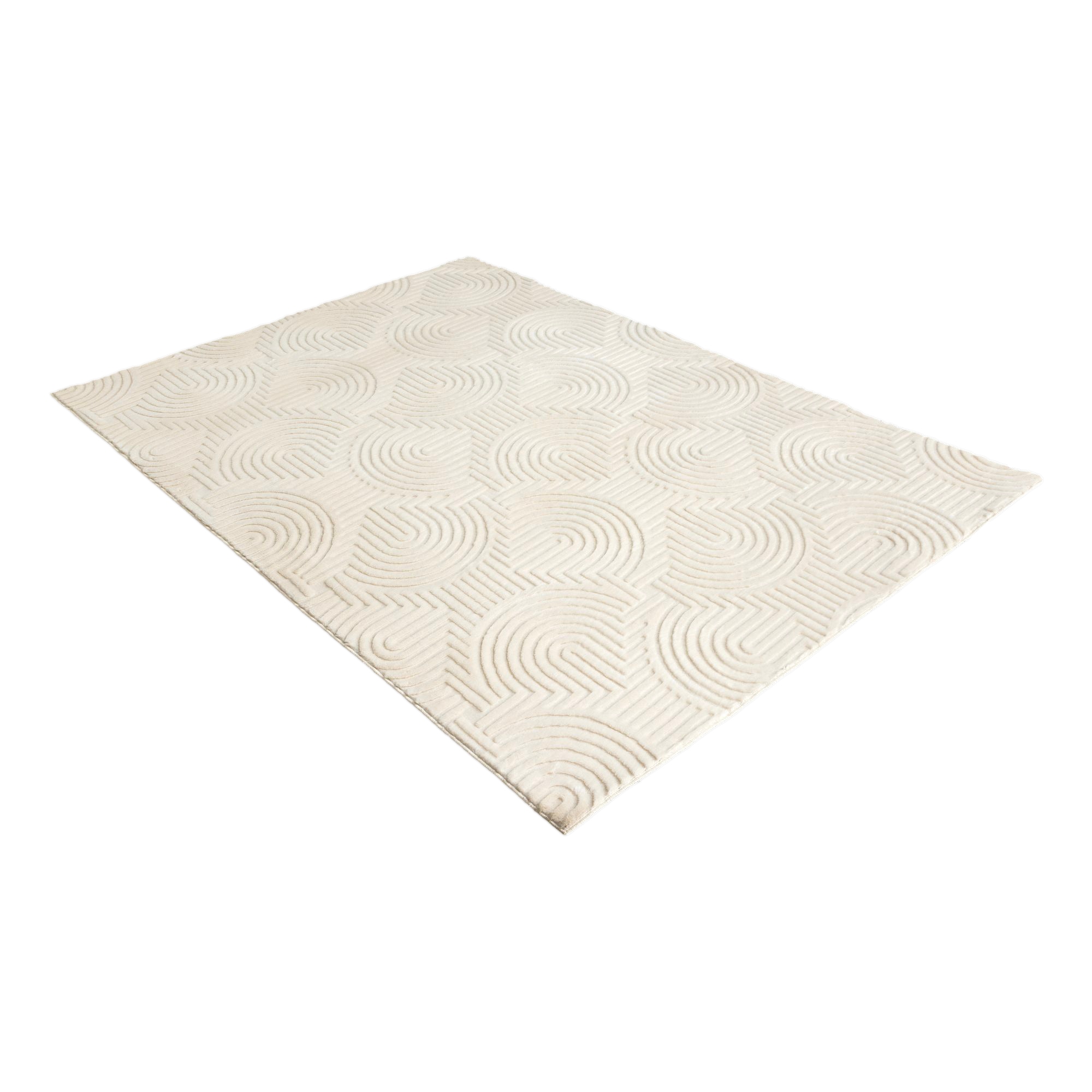 Kayoom Tapis »Balance Flow 225« Rectangulaire 18 mm Höhe Kurzflor, Hoch Tief, modernes Muster, Wohnzimmer