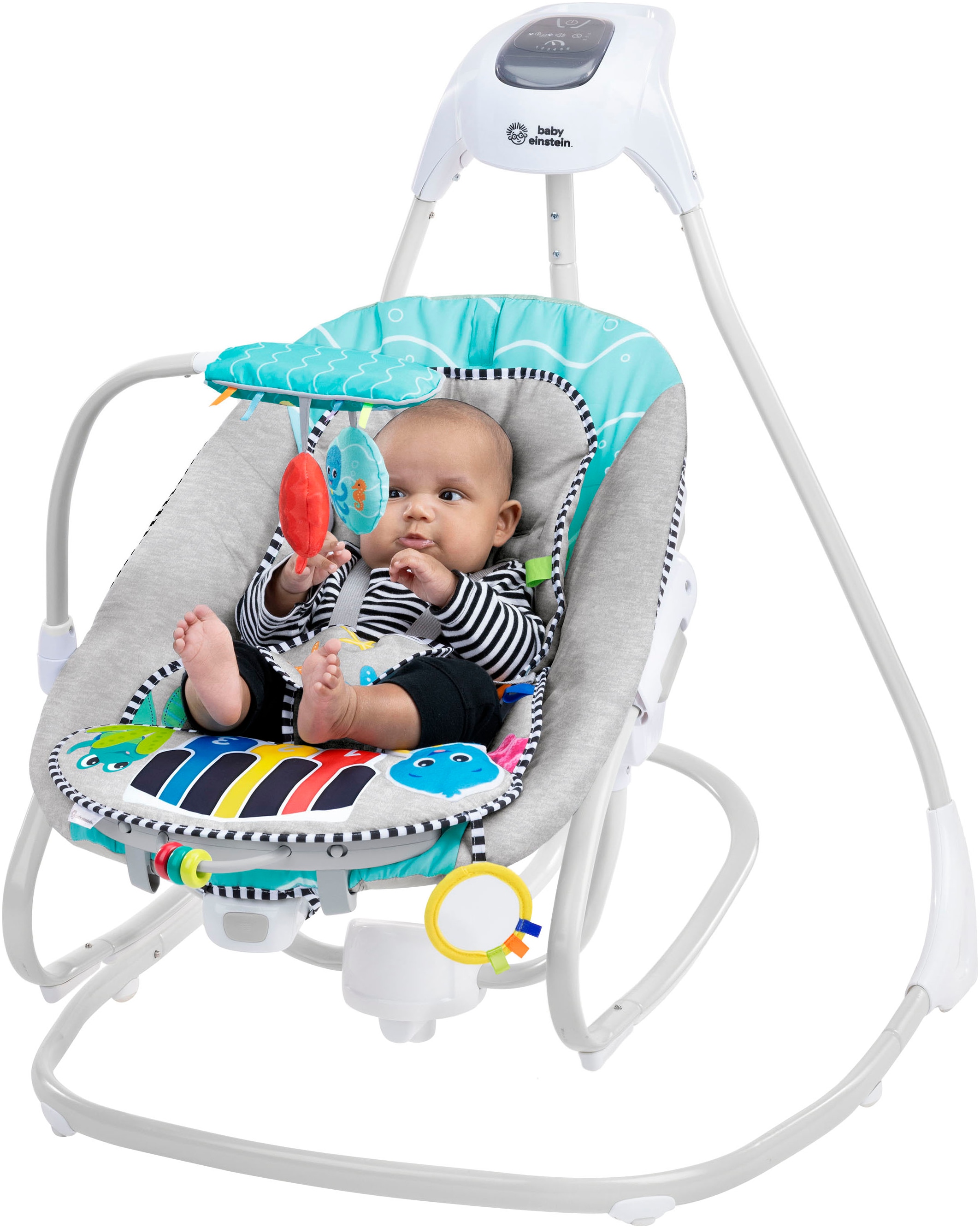 Baby Einstein Transat pour bébé »Kick to It 4-in-1 Musical Swing & Rocker« bis 9 kilos mit Sound-Effekt