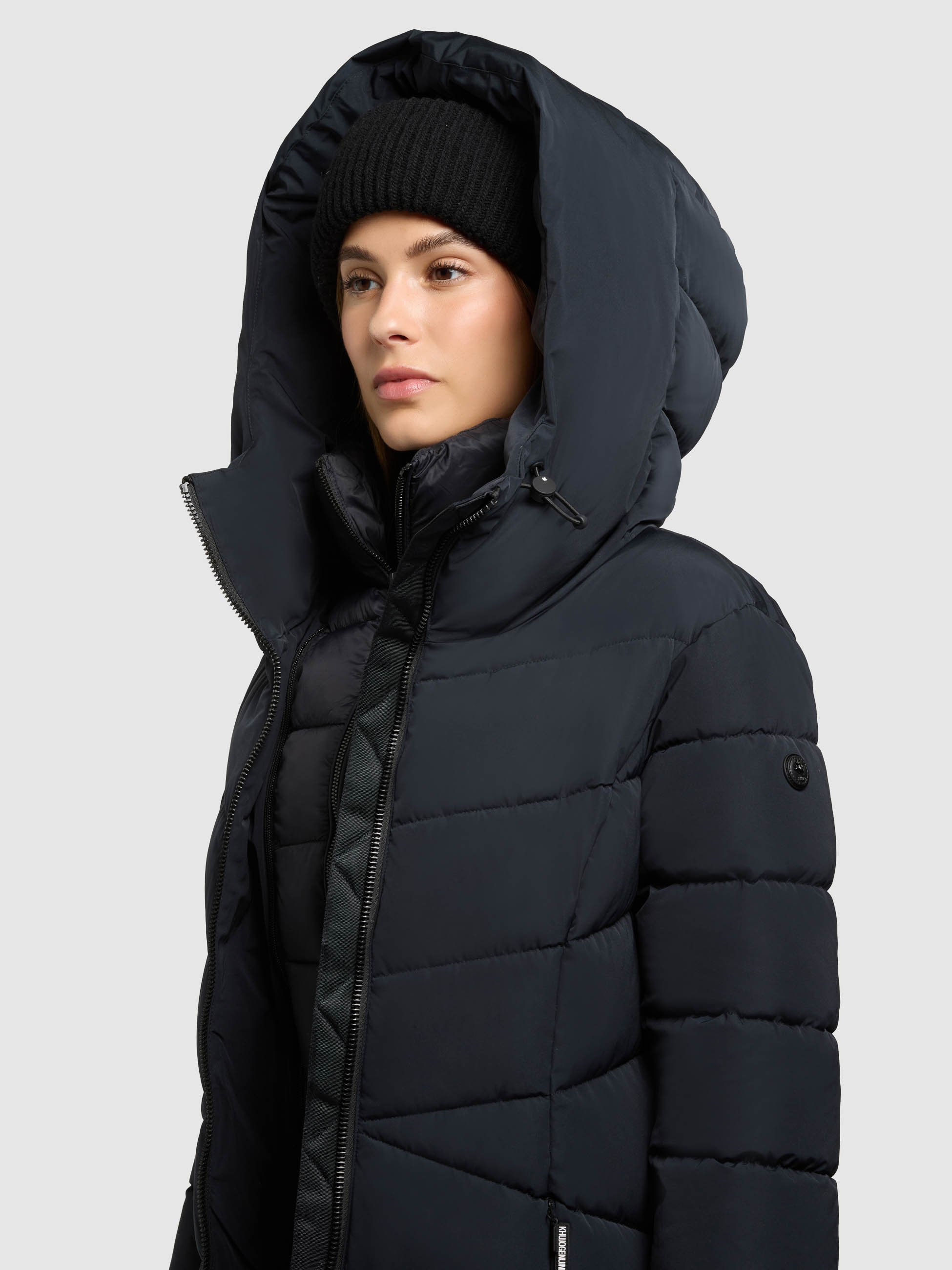 khujo Manteau matelassé »FISKA« Kapuze mit elastischem Kordelzug