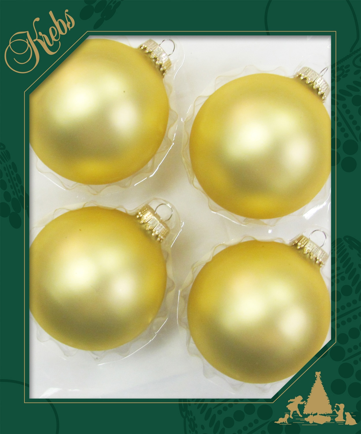 Krebs Glas Lauscha Boule de Noël »CBK78217, Weihnachtsdeko, Christbaumschmuck, Christbaumkugeln Glas«