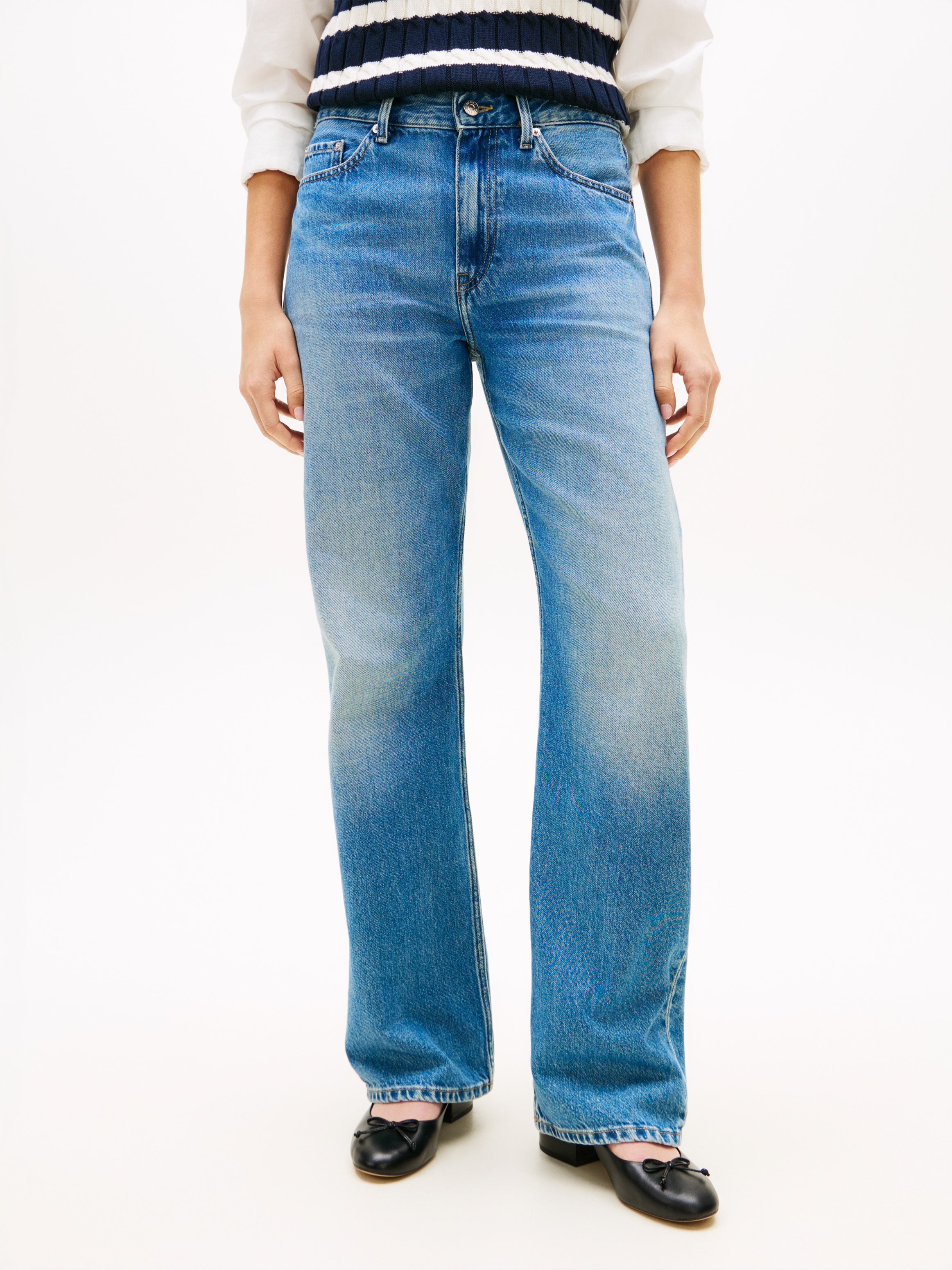 Tommy Hilfiger Jeans droit mit dezenter Logostickerei