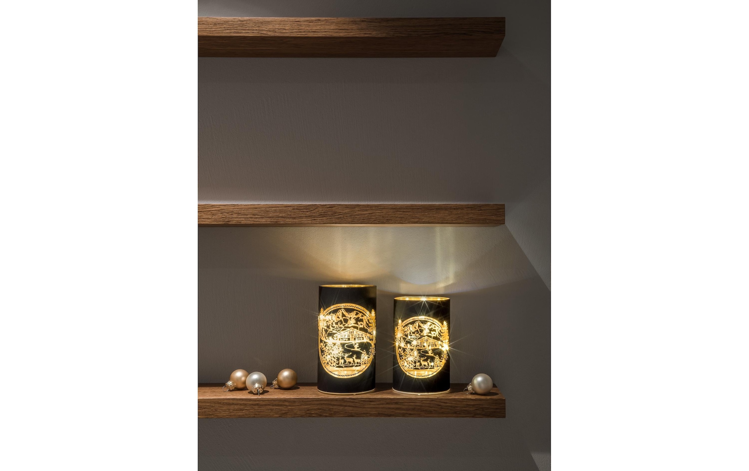 STT LED Windlicht »Swiss Alps M« LED-Modul Warmweiss