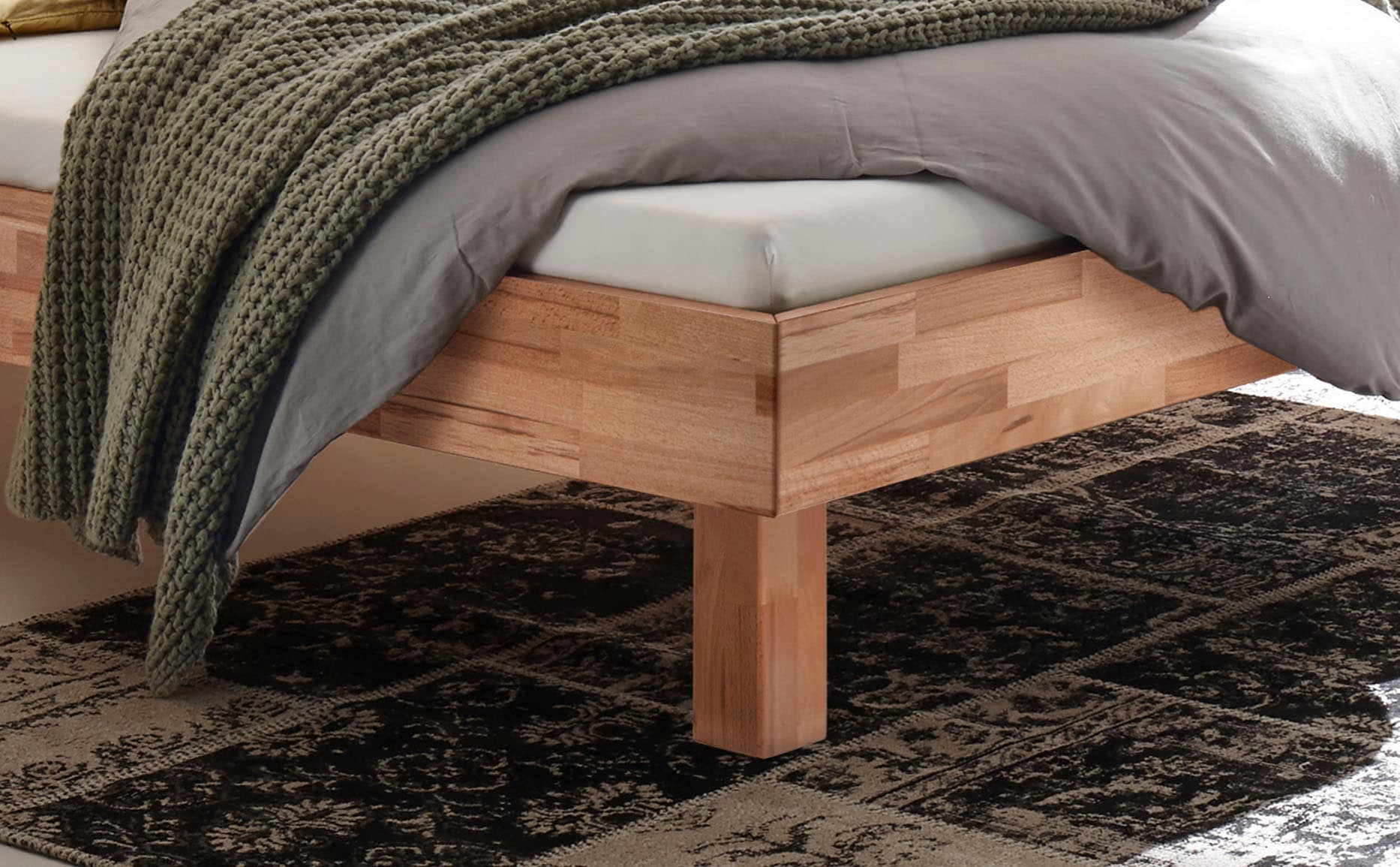 HASENA Lit en bois »Prato« hauteur du pied 25 cm