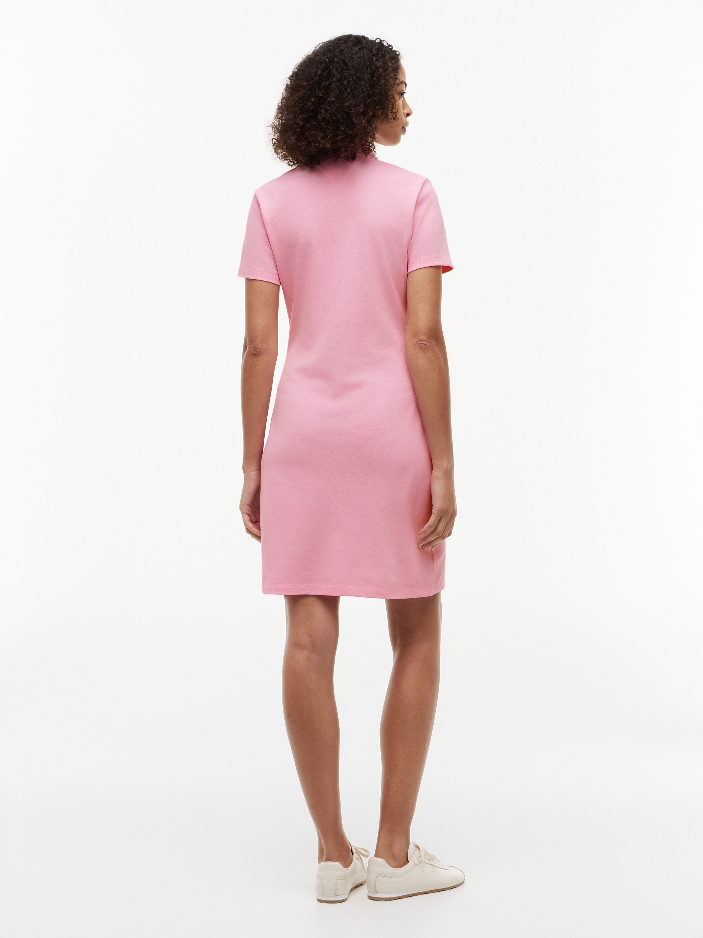 Tommy Hilfiger Robe polo »SLIM PIQUE POLO DRESS SS« Sans poche Baumwollmischung, slim fit