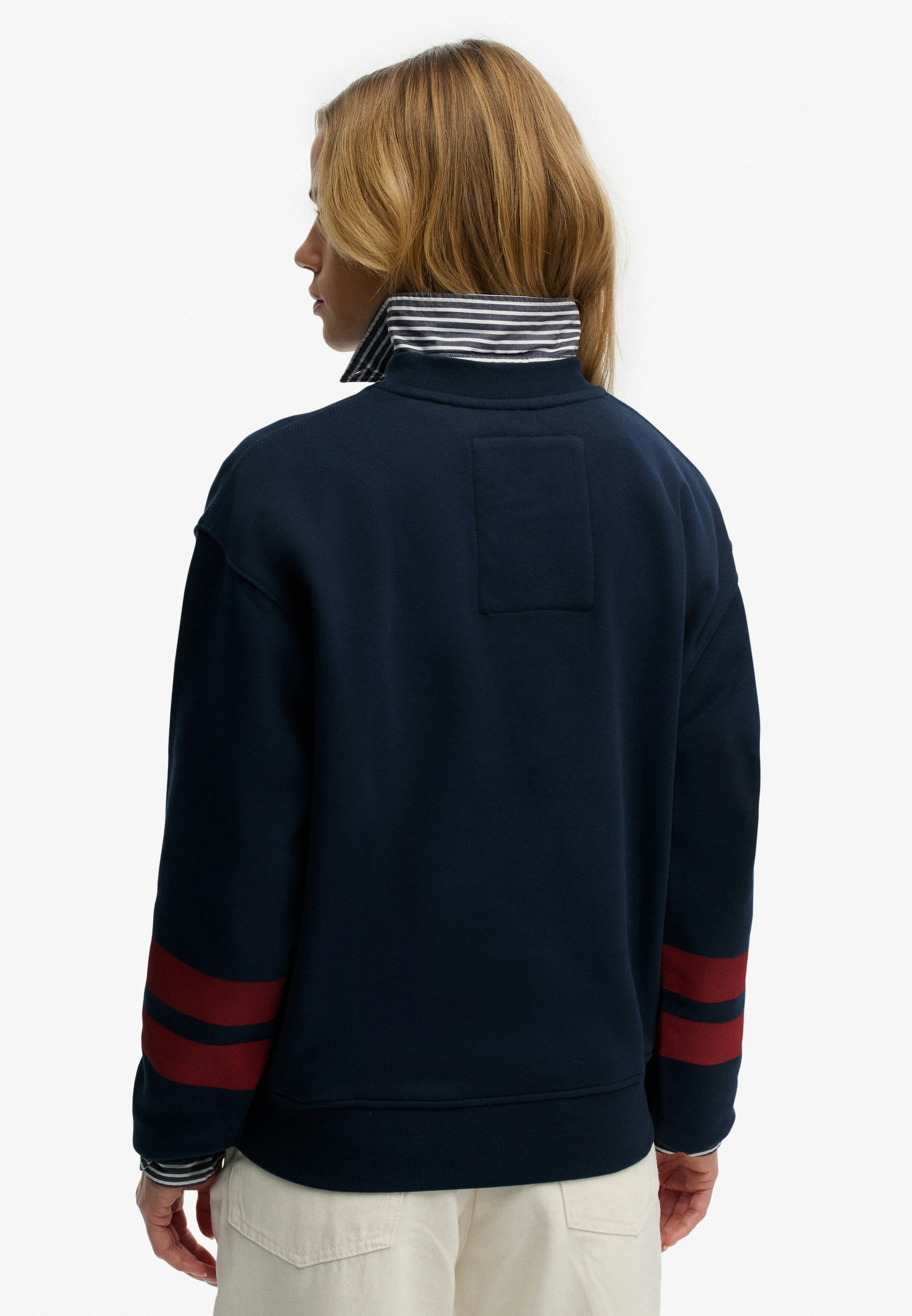 Superdry Sweat-shirt »VARSITY SCRIPT LOOSE CREW«, en coton, coupe décontractée, col rond, facile d'entretien
